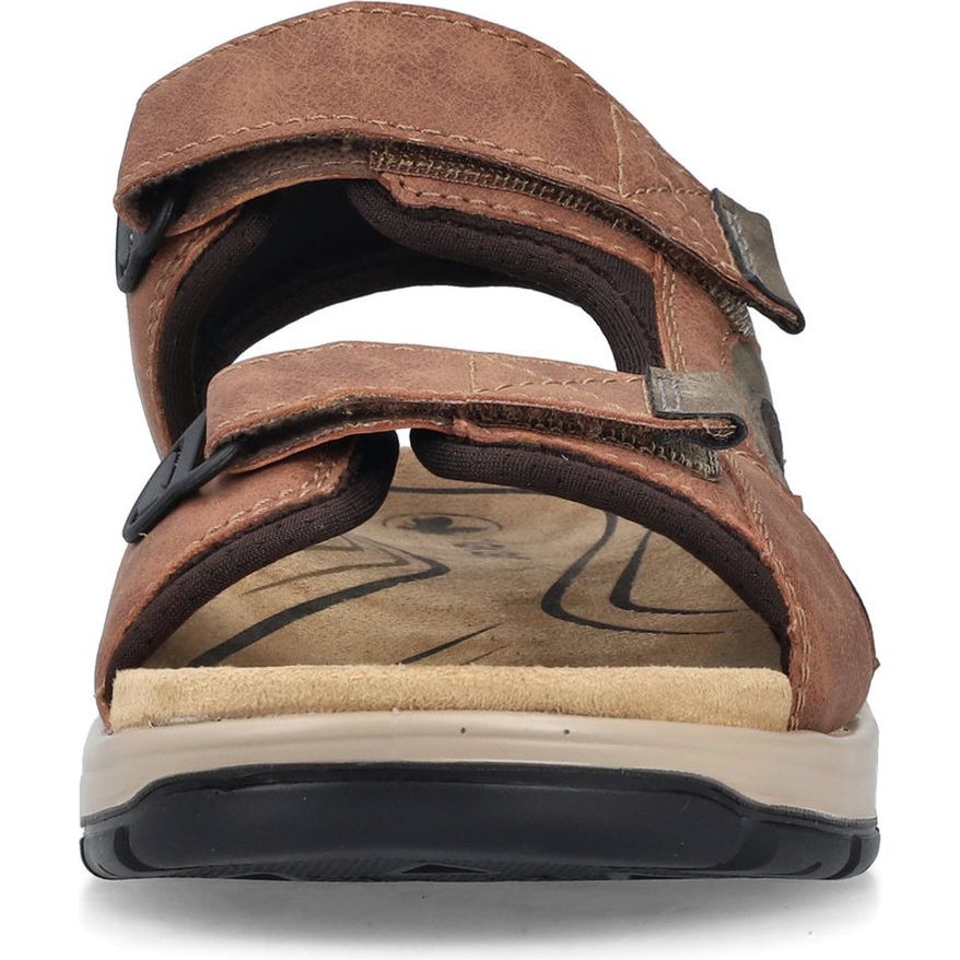 RIEKER Basutės vyrams, Ruda, Sandals 6