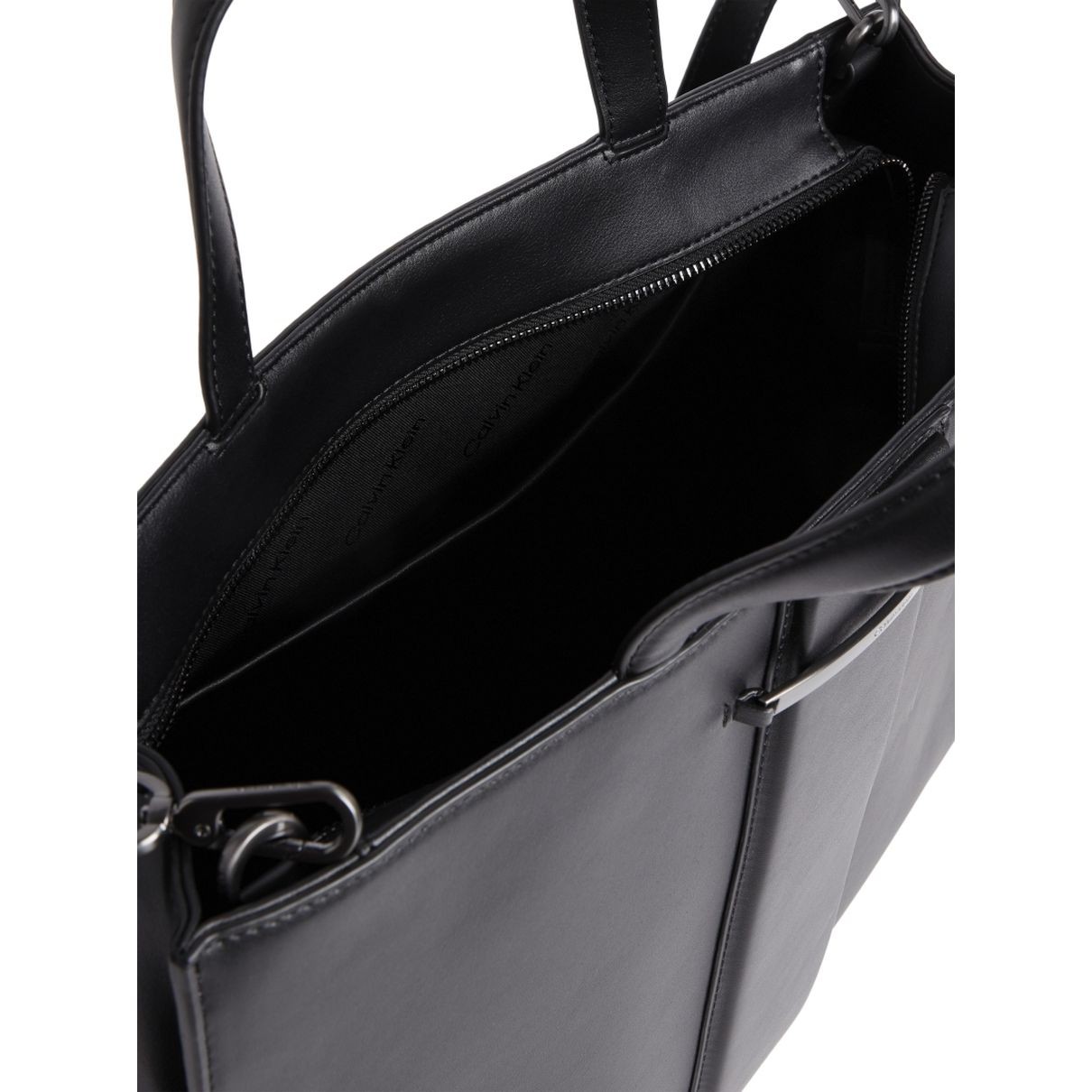 CALVIN KLEIN Pirkinių krepšys moterims, Juoda, Bar hardware shopper 3