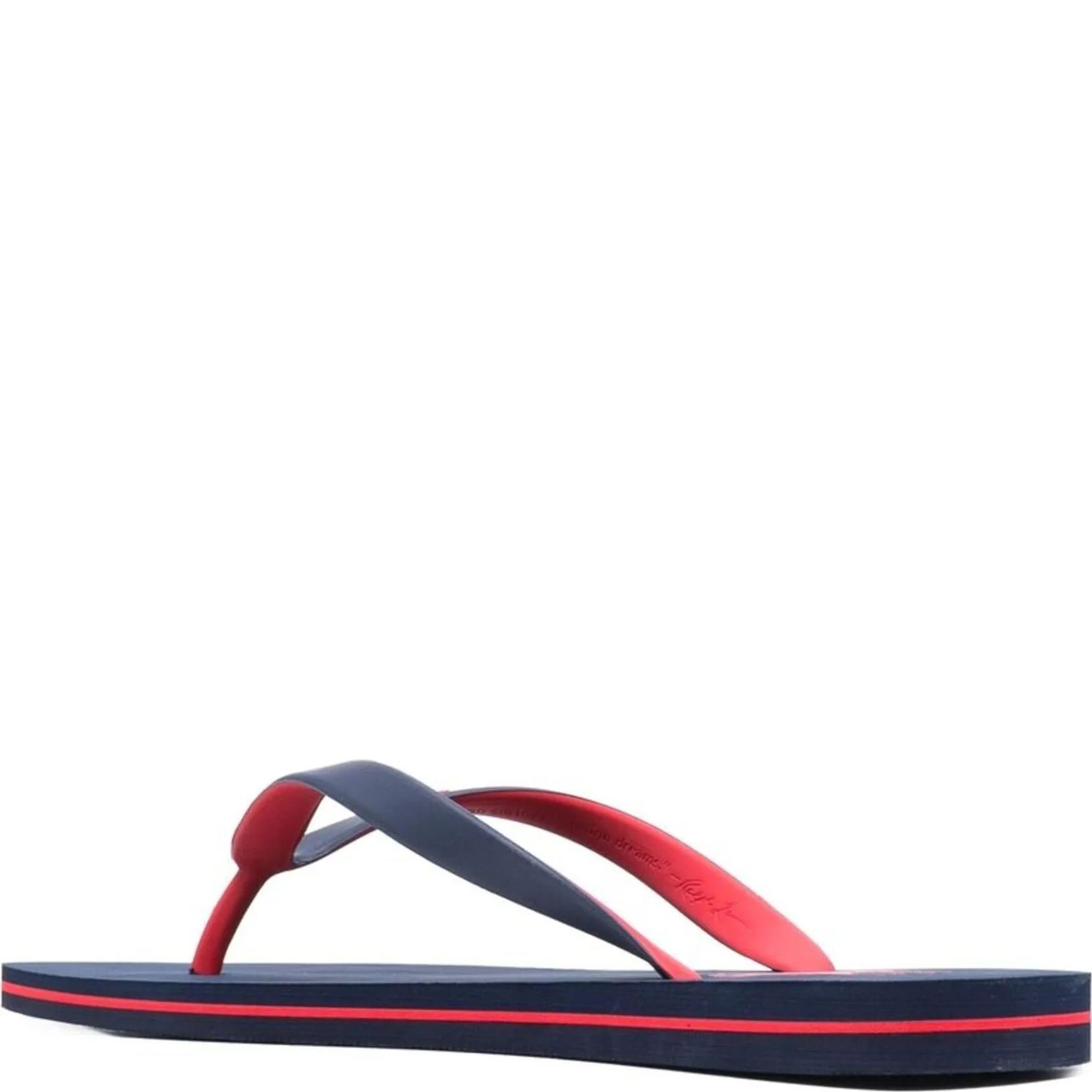 POLO RALPH LAUREN Pliažo šlepetės per pirštą vyrams, Marga, Print flip flops 3