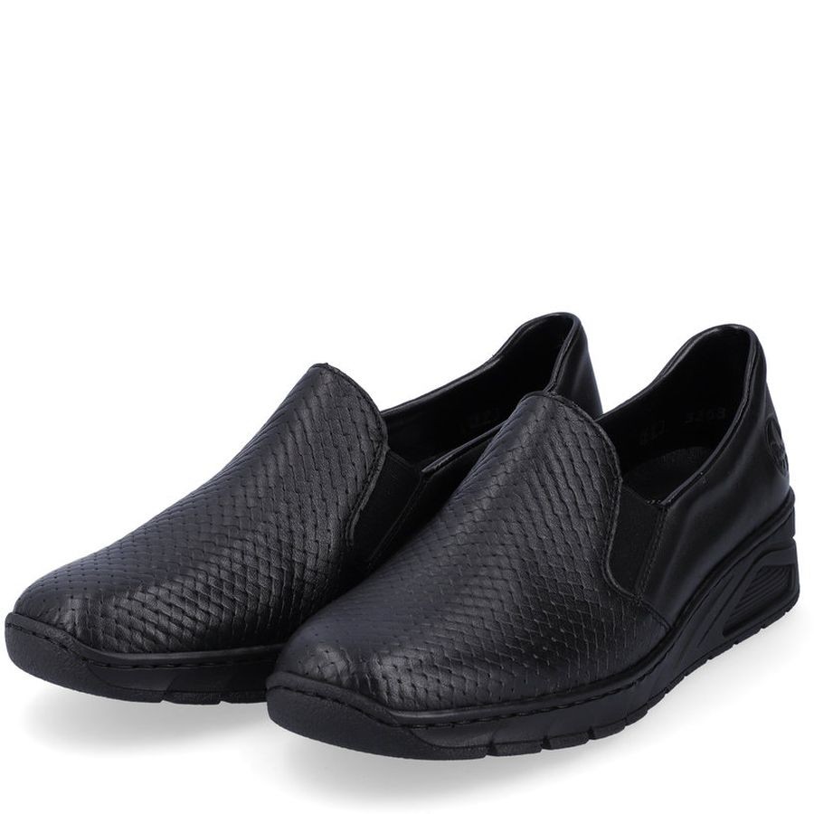 RIEKER Laisvalaikio bateliai moterims, Juoda, LEISURE 10