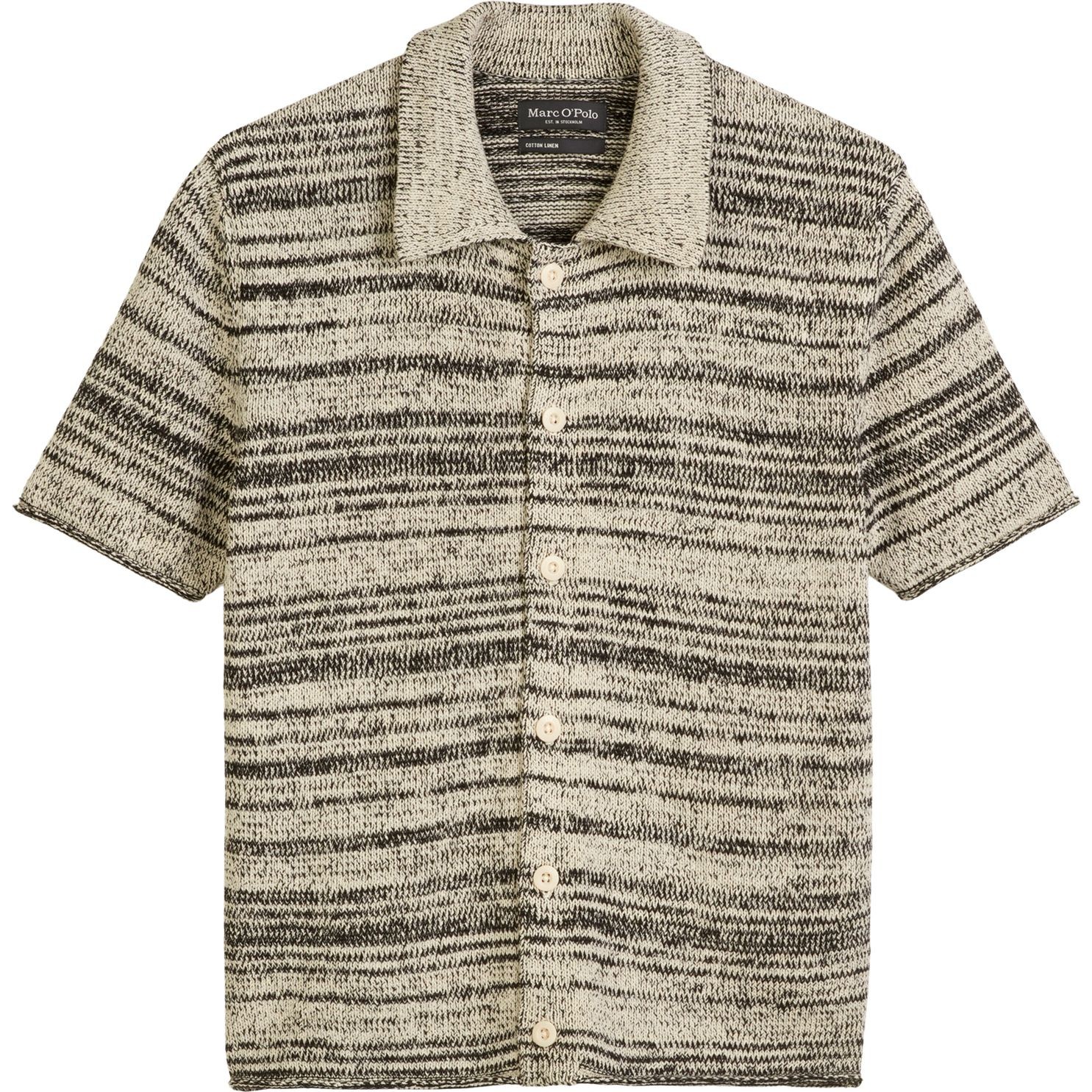 MARC O'POLO Marškiniai trump. rankovėmis vyrams, Juoda, Shirts sho 523602664000 1