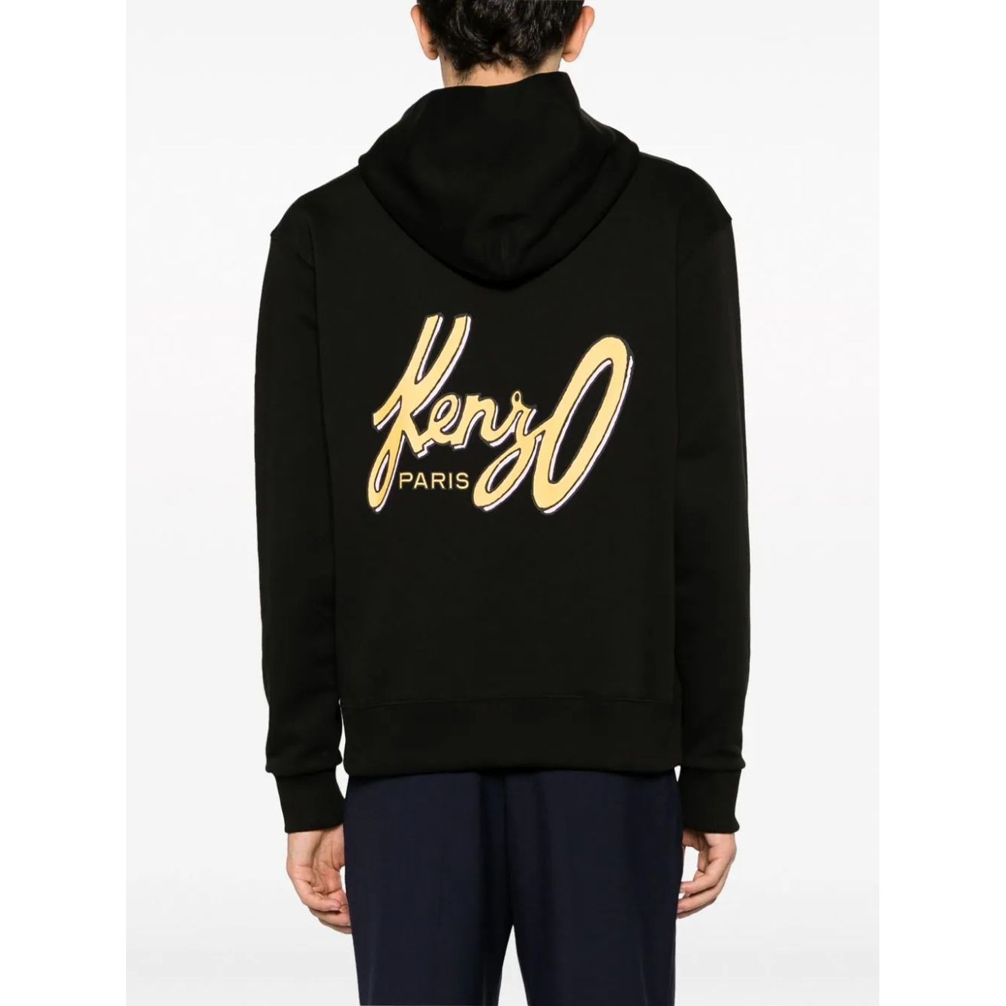 KENZO Džemperis vyrams, Juoda, Kenzo archive logo cl hoodie 3