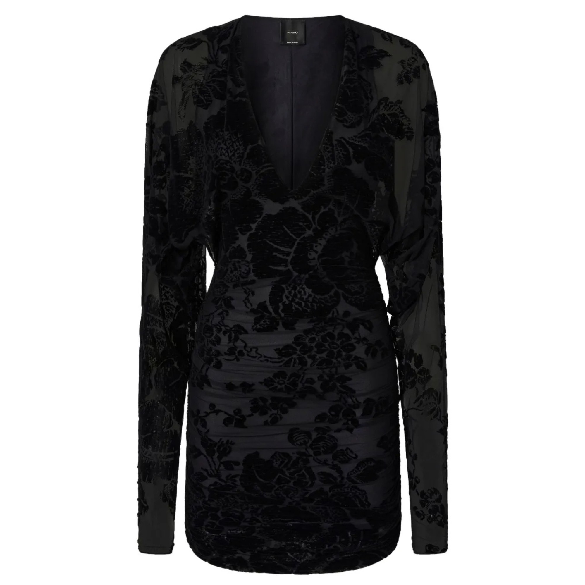 PINKO Mini suknelė moterims, Juoda, Roulette dress 1