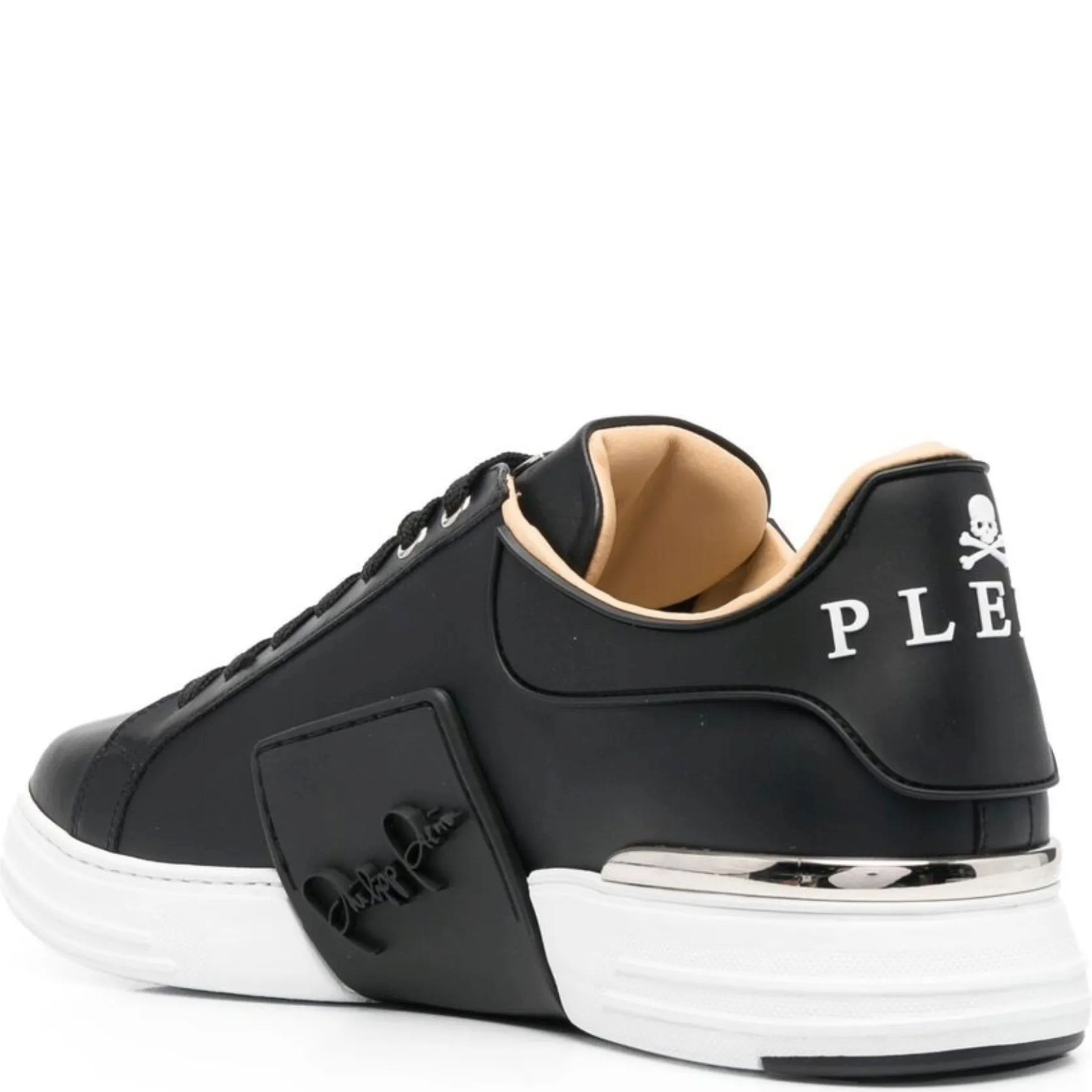 PHILIPP PLEIN Sportiniai bateliai vyrams, Juoda, Lo-top sneakers phantom 3