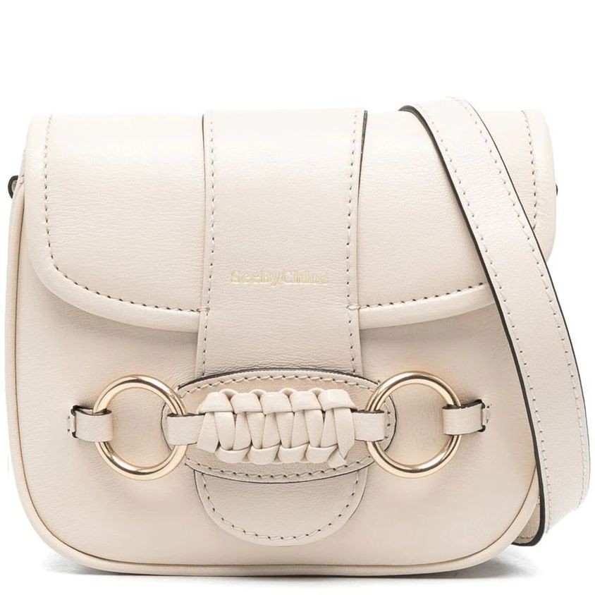 SEE BY CHLOE Rankinė per petį moterims, Smėlio, Saddie satchel bag 1