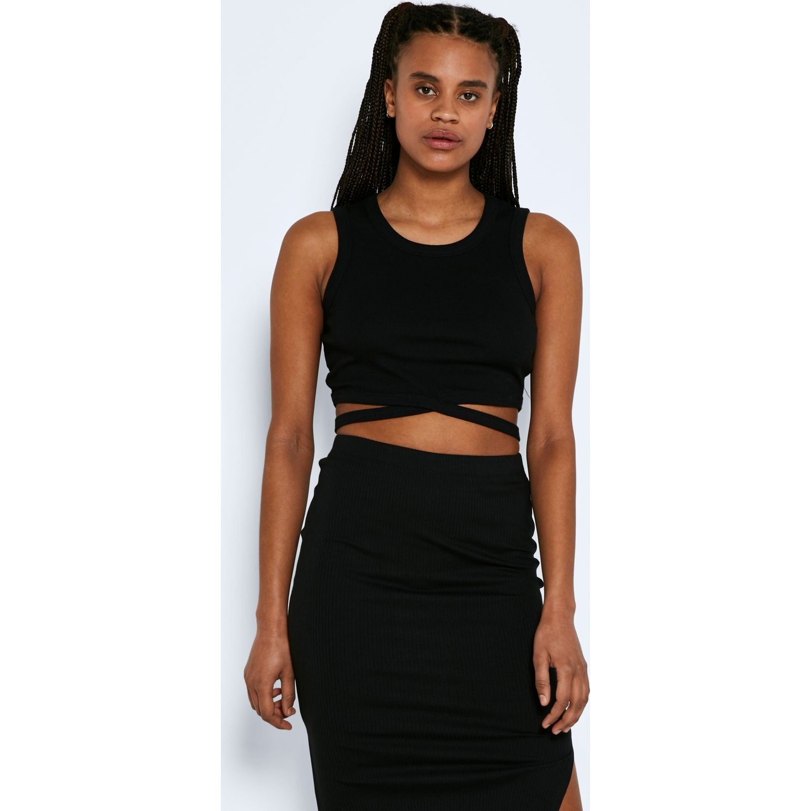 NOISY MAY Palaidinės moterims, Juoda, NMMAYA S/L TIE FRONT 2