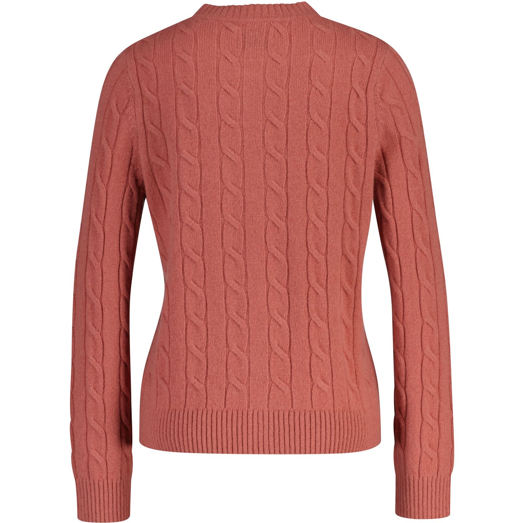 GANT Kardiganas moterims, Rožinė, lambswool cable knit cardigan 2