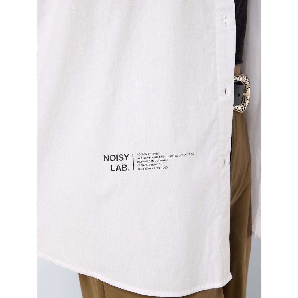 NOISY MAY Marškiniai ilgomis rankovėmis moterims, Balta, Freja 5