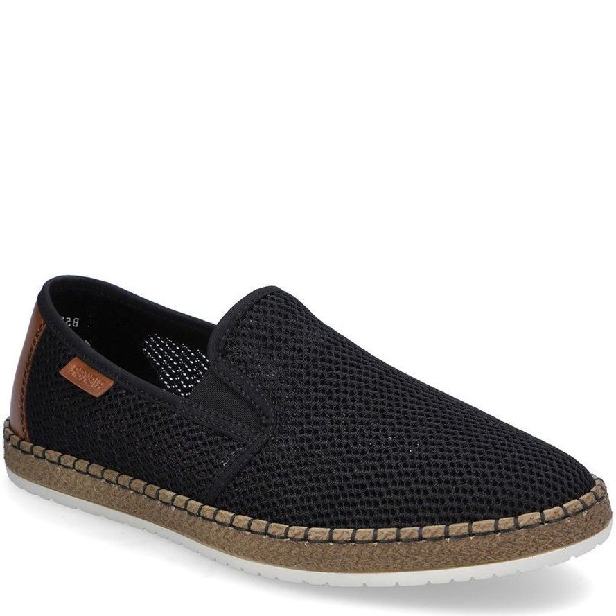 RIEKER Bateliai - vyrams, Juoda, SHOES 1