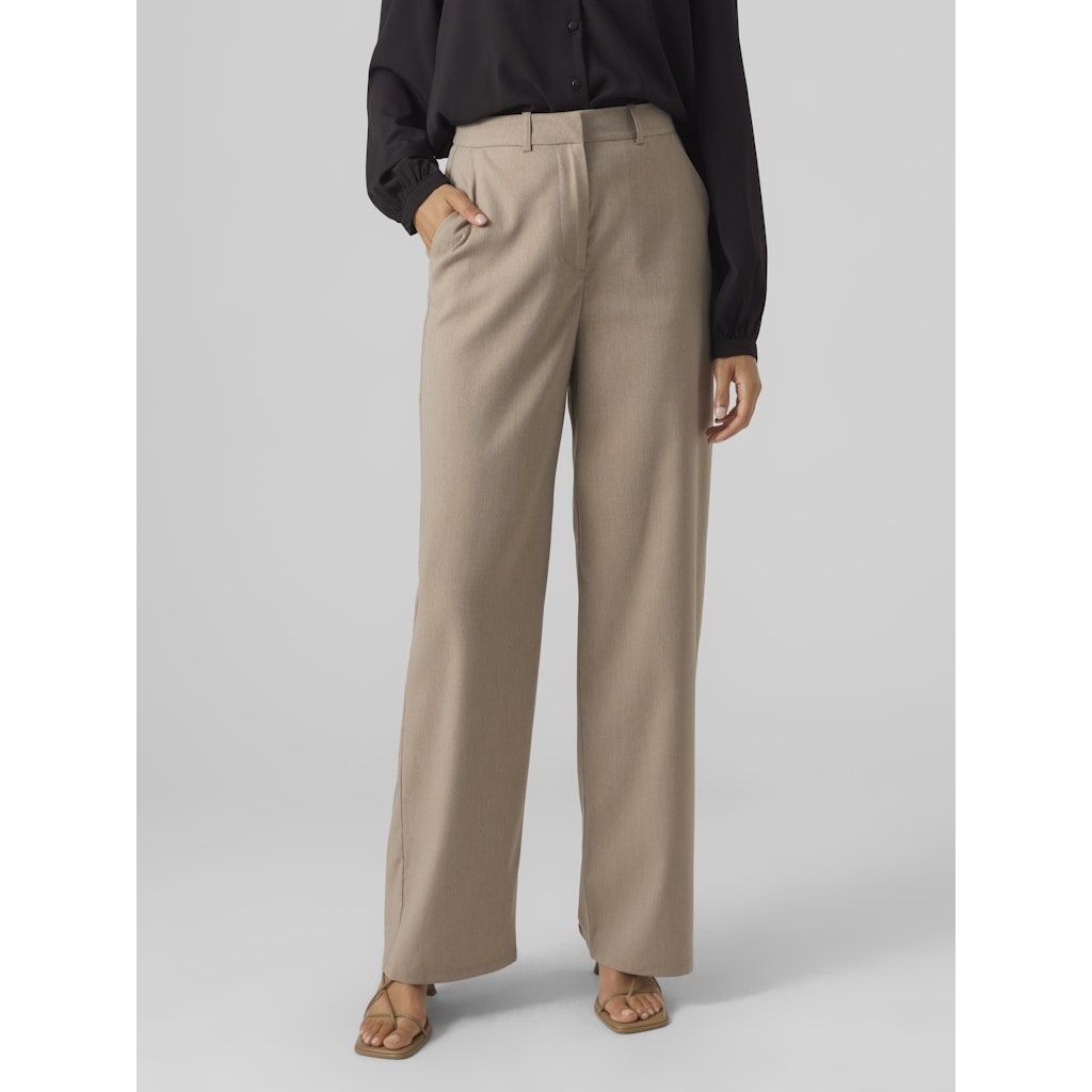 VERO MODA Kelnės moterims, Ruda, VMDAGNY MR WIDE WAIS 2
