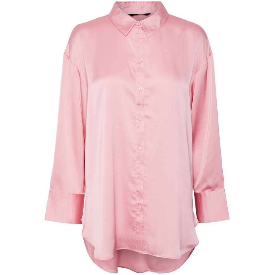 VERO MODA Marškiniai moterims, Rožinė, VMRIE OLI LS OVERSHIR 1