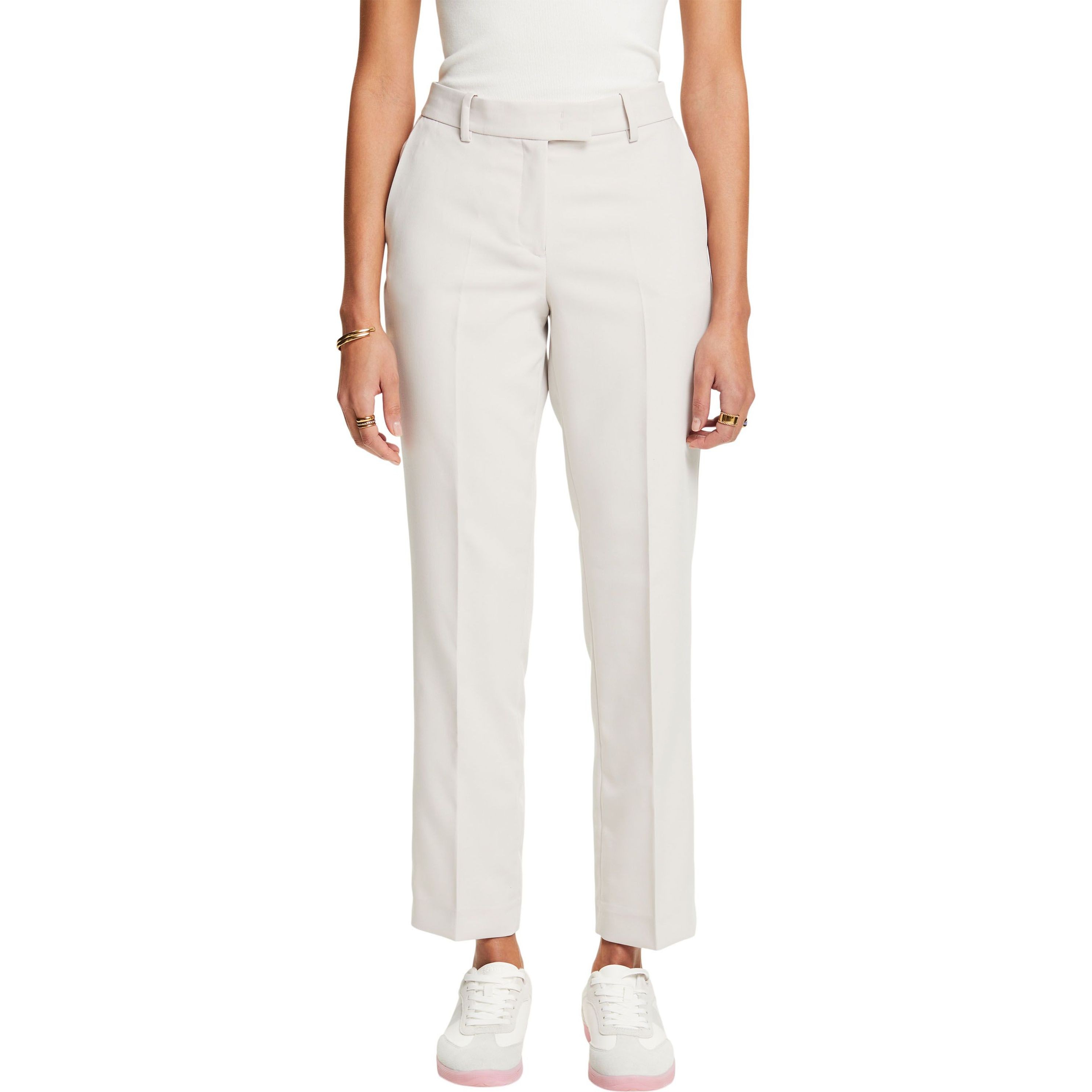 ESPRIT Kelnės moterims, Smėlio, F low straight 2