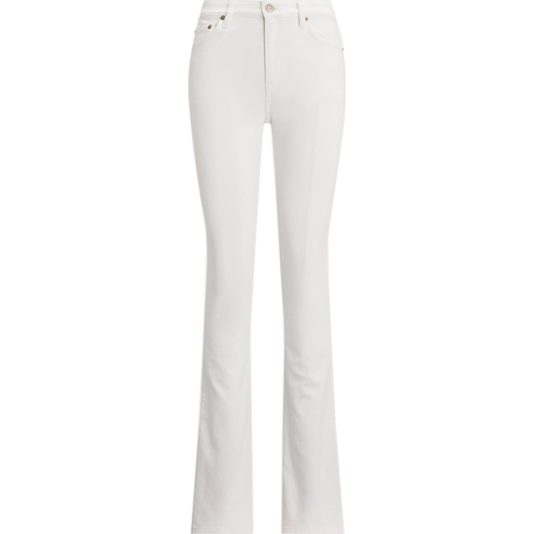 LAUREN RALPH LAUREN Tiesūs džinsai moterims, Balta, Full length jeans