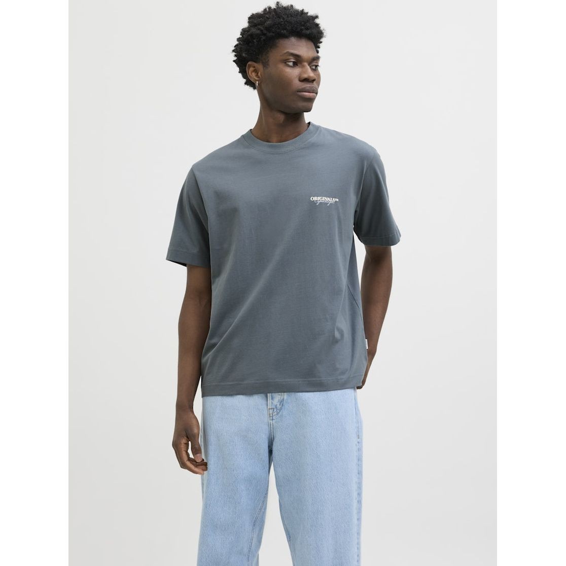 JACK & JONES Marškinėliai vyrams, Žalia, Islington type tee 3