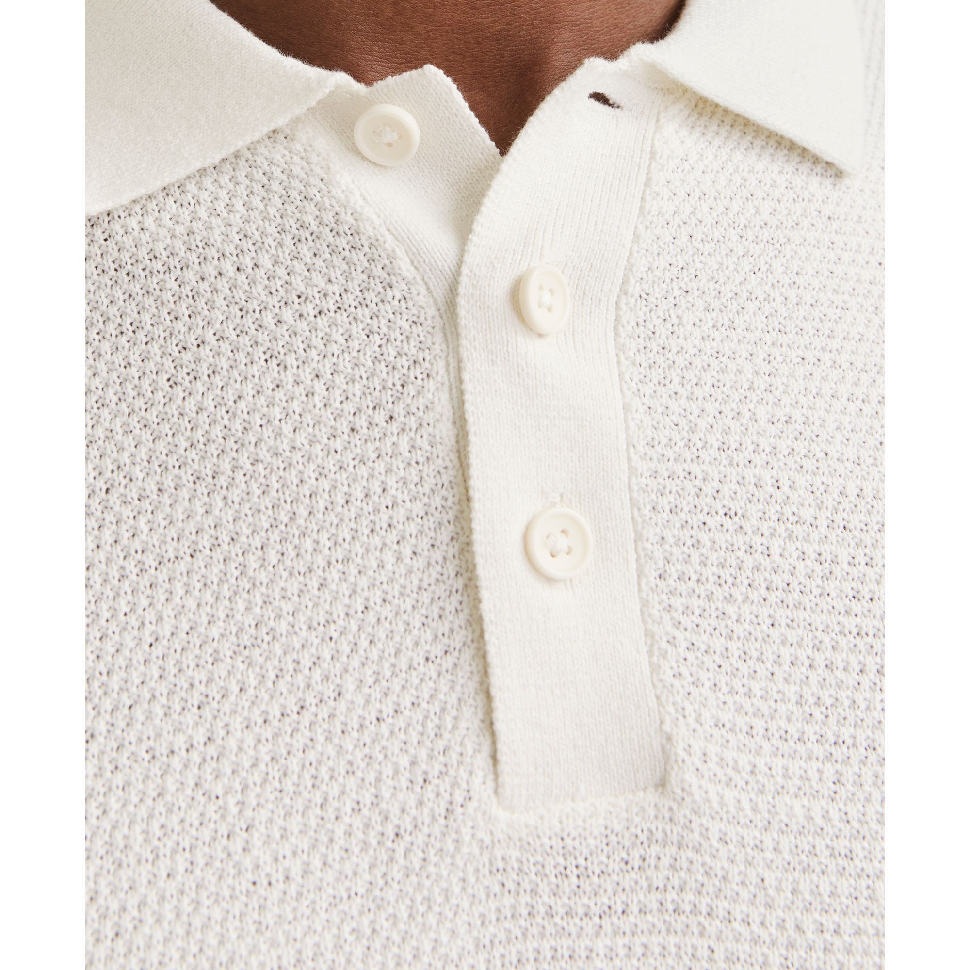 JACK & JONES Megzta palaidinė vyrams, Balta, George knit polo 6