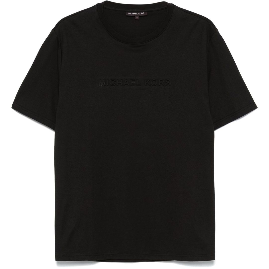MICHAEL KORS Marškinėliai trump. rankovėmis vyrams, Juoda, Embossed logo tee