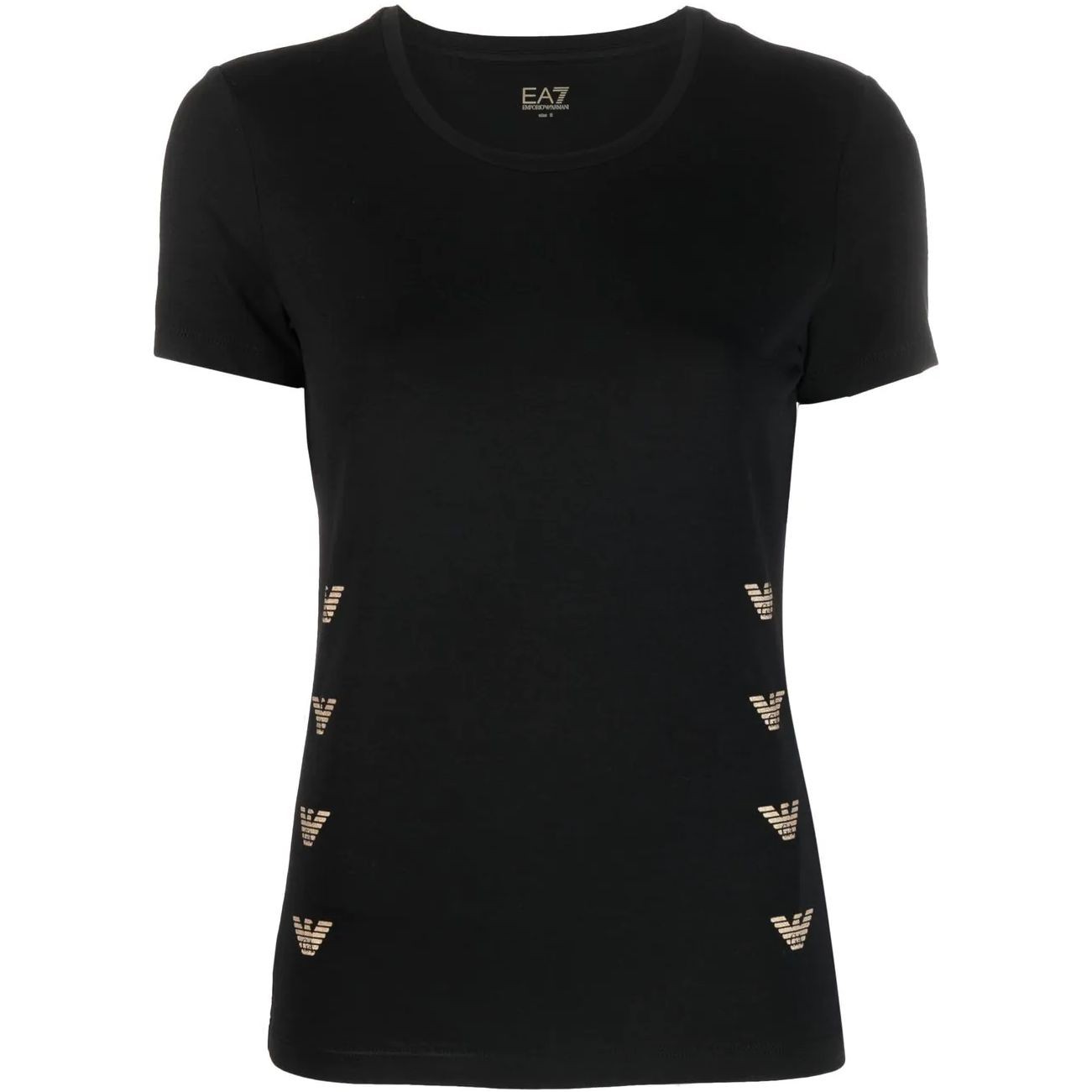 EA7 Marškinėliai trump. rankovėmis moterims, Juoda, T-shirt 1