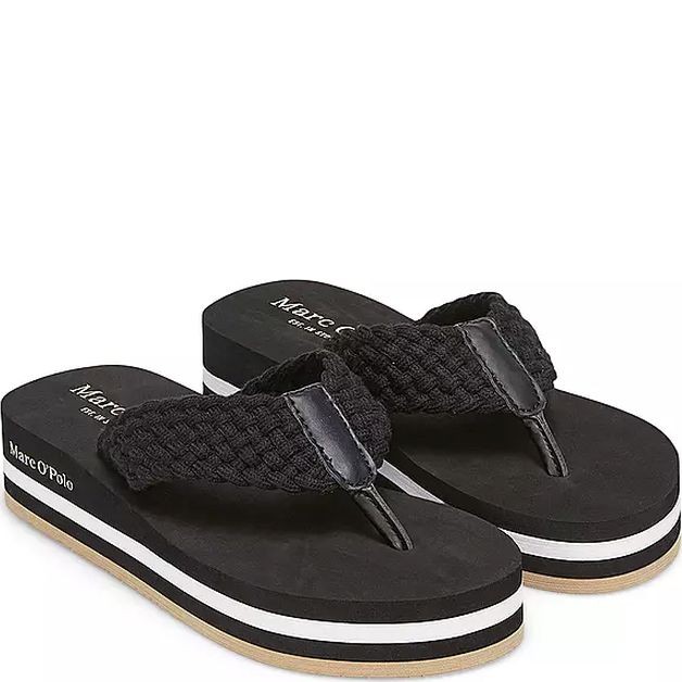 MARC O'POLO Šlepetės moterims, Juoda, Mod.Dora3D 1