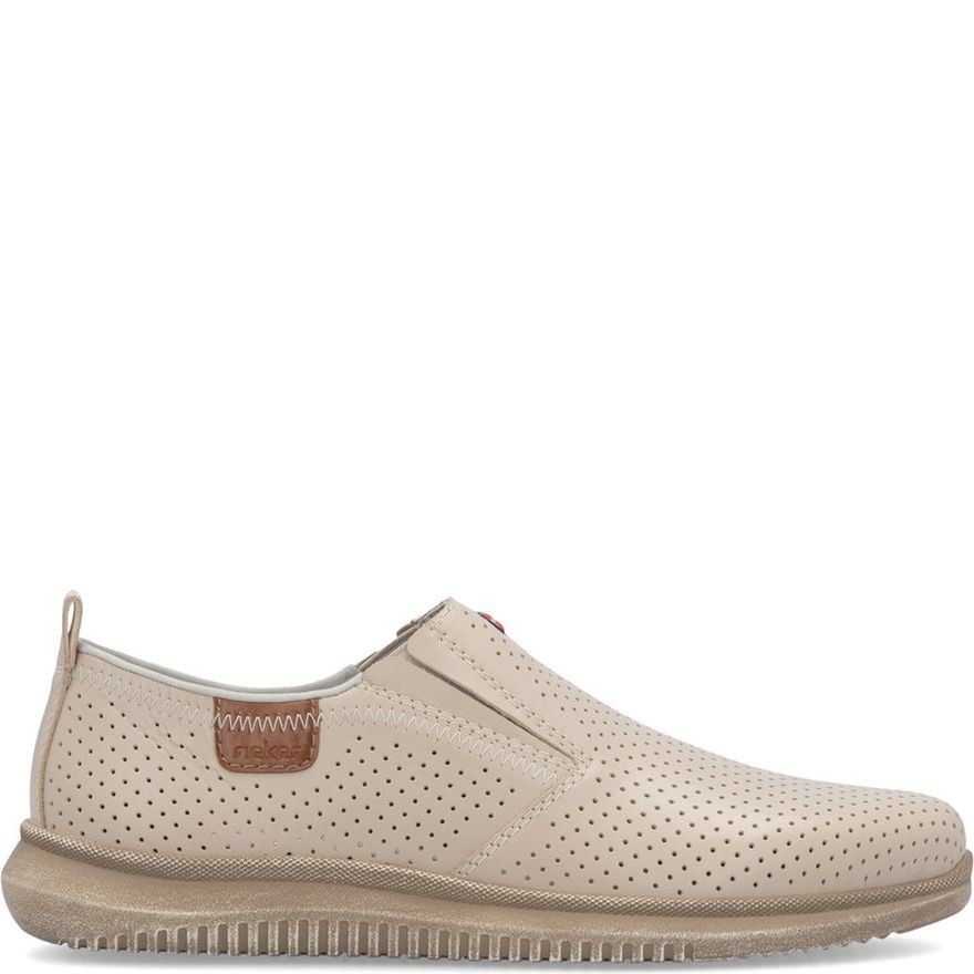 RIEKER Loaferiai vyrams, Smėlio, Slipper 2