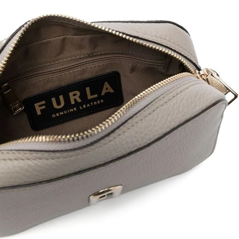 FURLA Rankinė per petį moterims, Pilka, Furla primula mini crossbody 4
