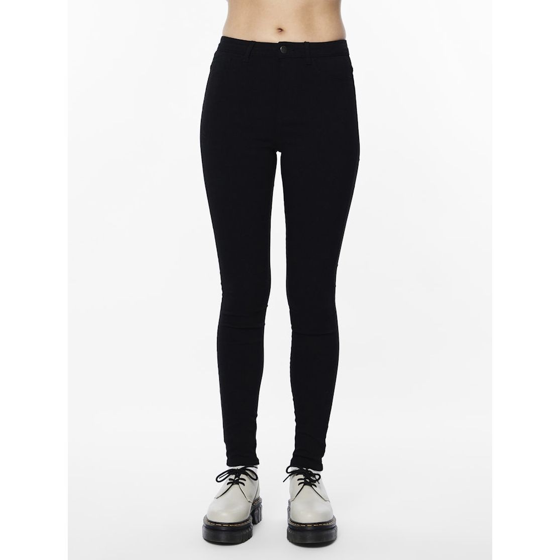 PIECES Tamprės moterims, Juoda, PCHIGHSKIN WEAR JEGG 3