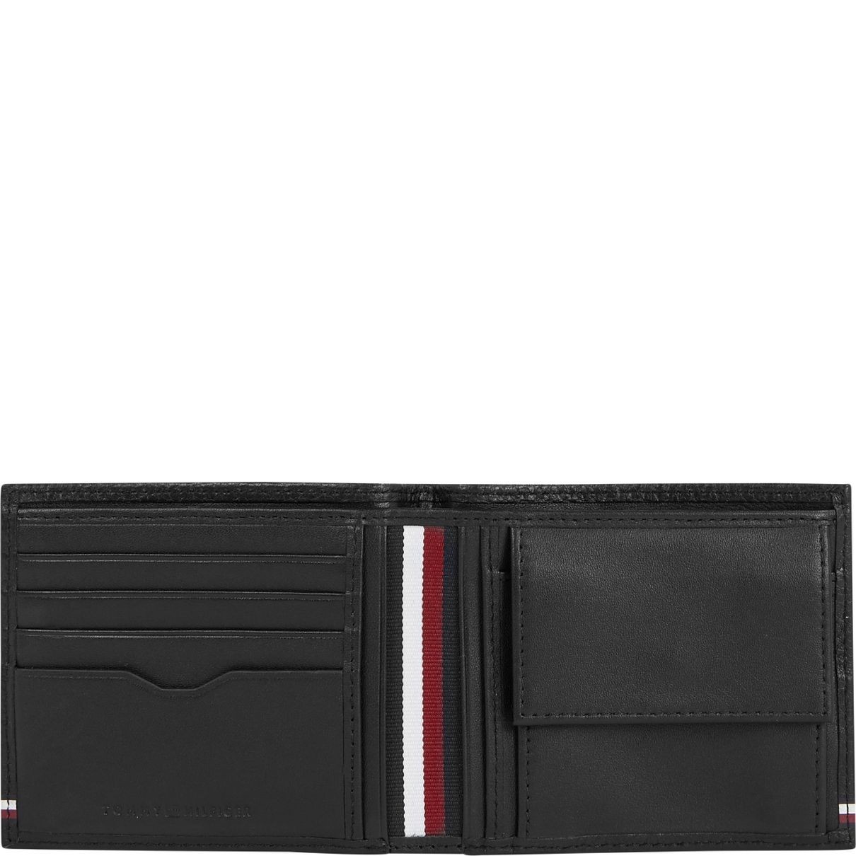 TOMMY HILFIGER Piniginė vyrams, Juoda, Central extra cc/coin wallets 3