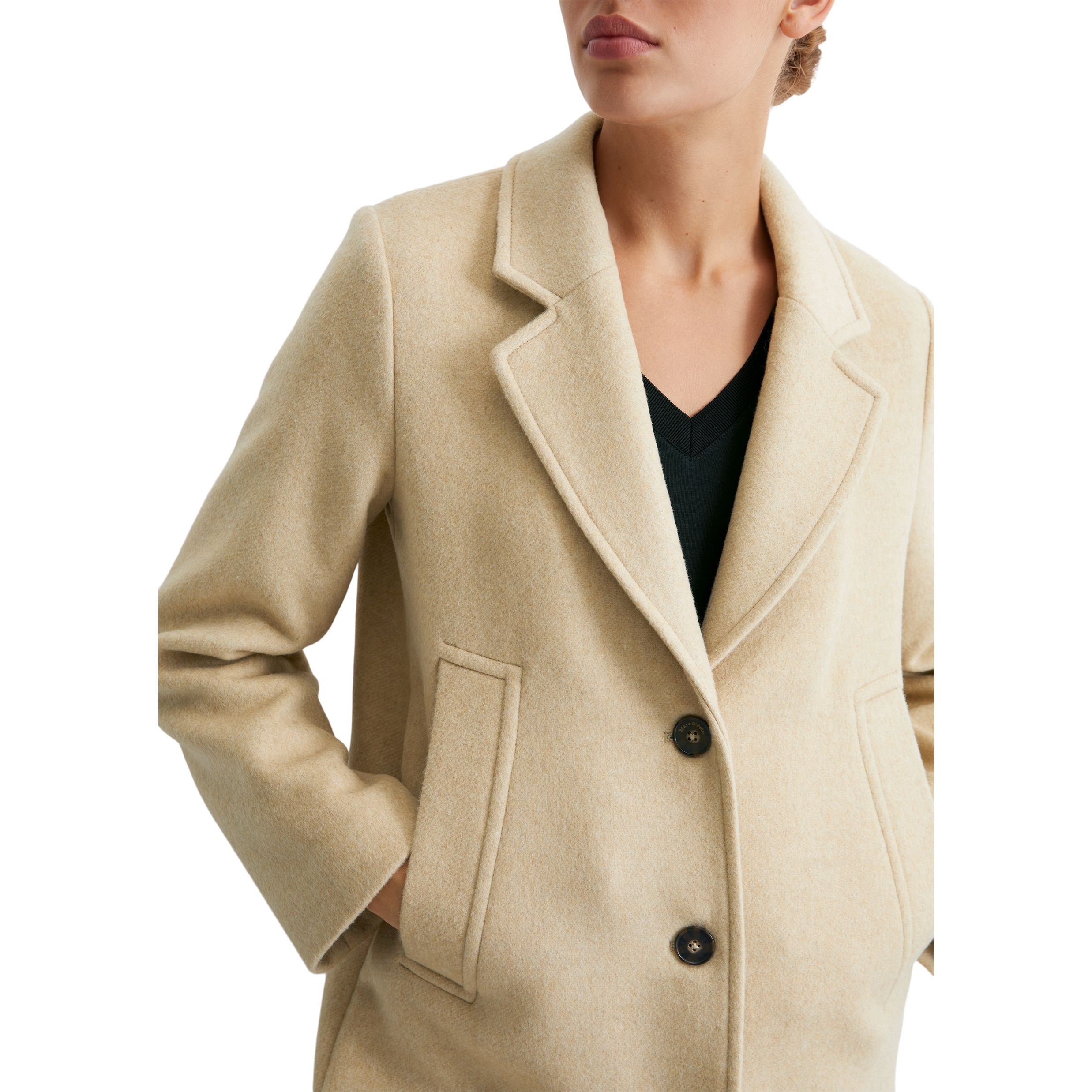 MARC O'POLO Paltas moterims, Smėlio, Coats 408029471265 4