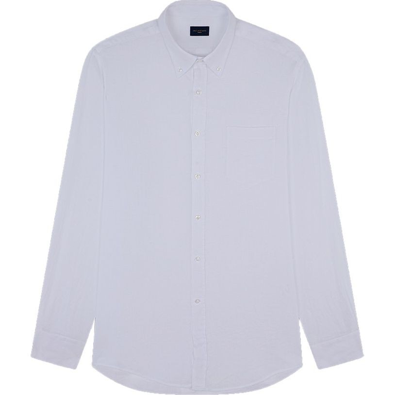 PAUL&SHARK Marškiniai ilgomis rankovėmis vyrams, Balta, linen shirt