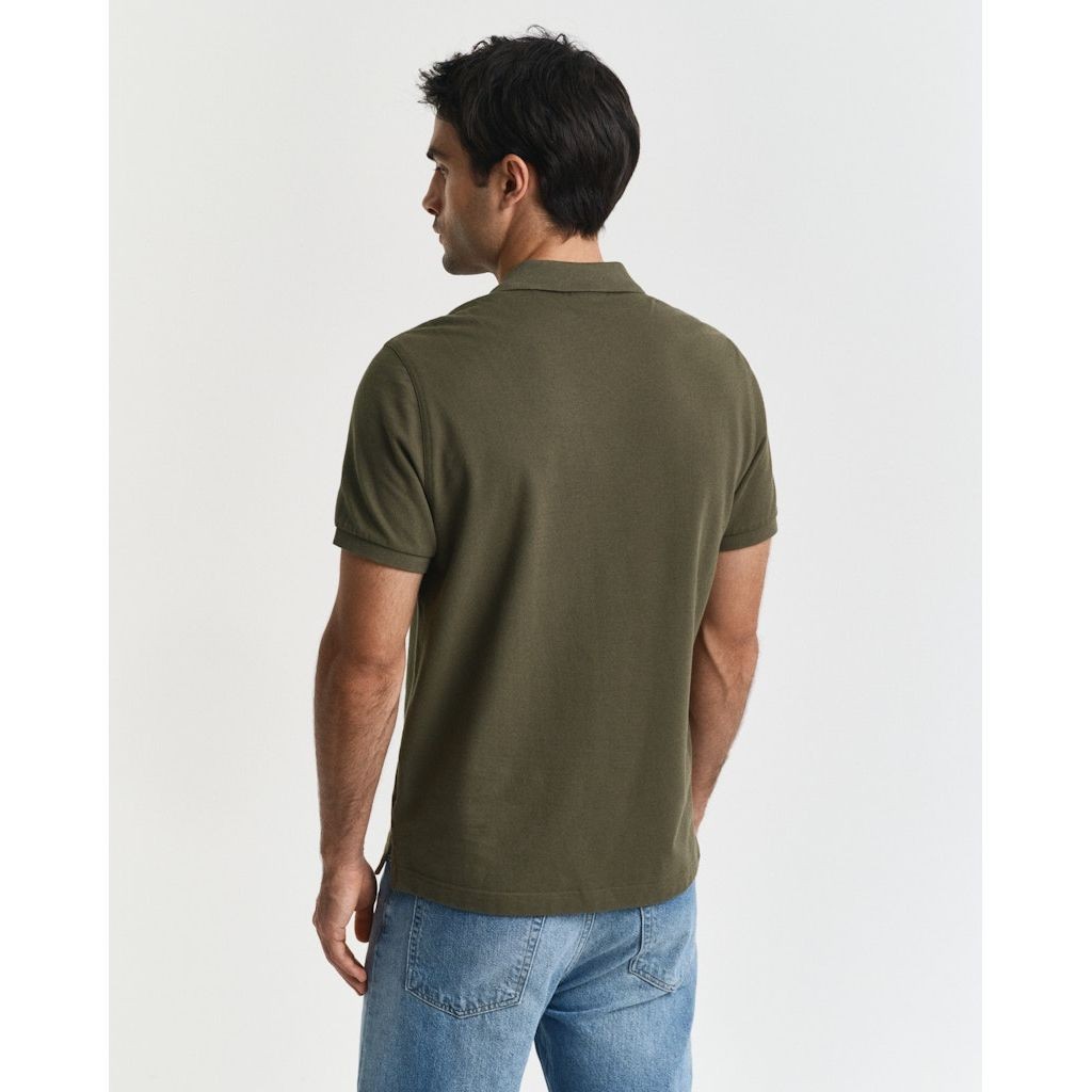 GANT Polo marškiniai trumpos rank. vyrams, Žalia 3