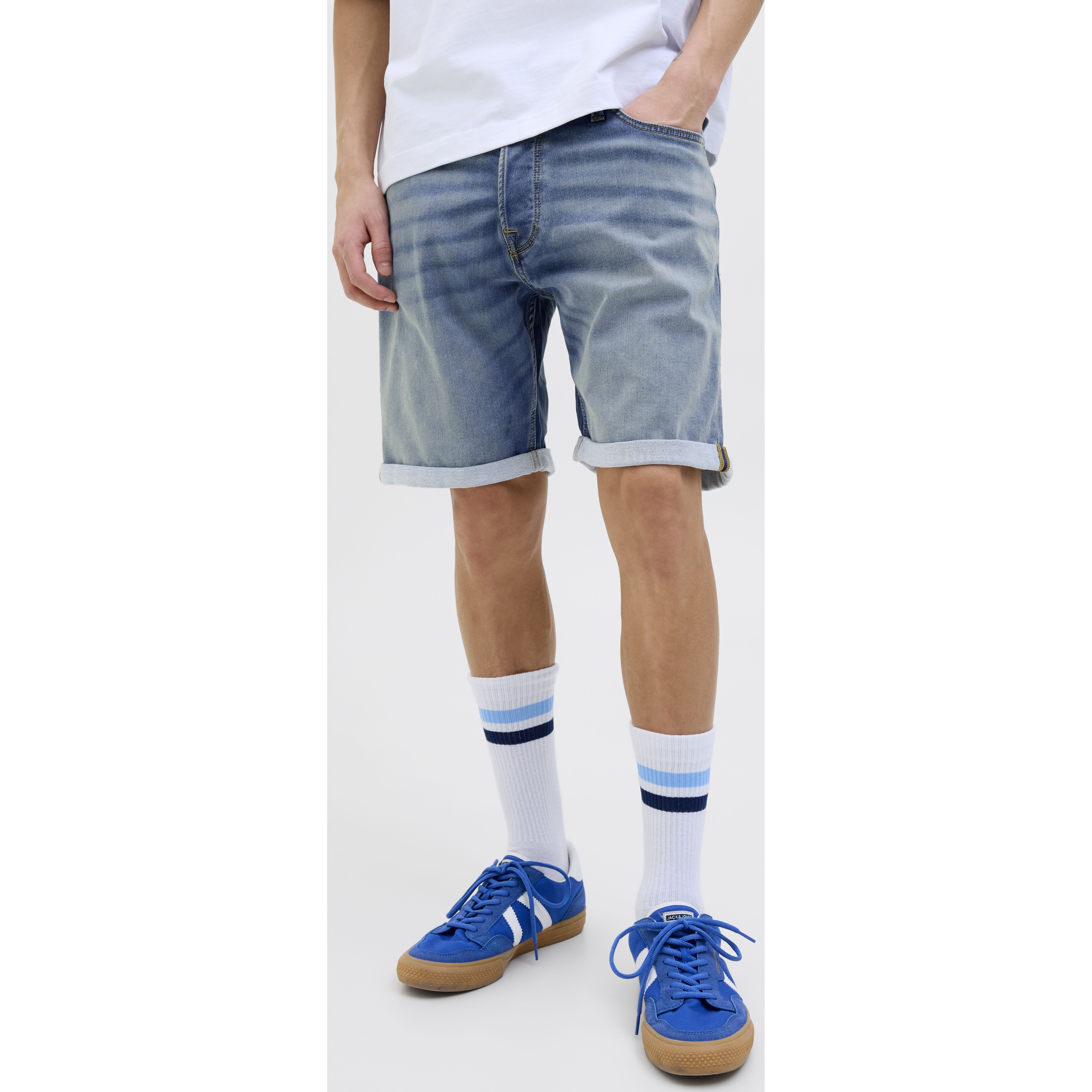 JACK & JONES Šortai vyrams, Mėlyna, Rick shorts 3