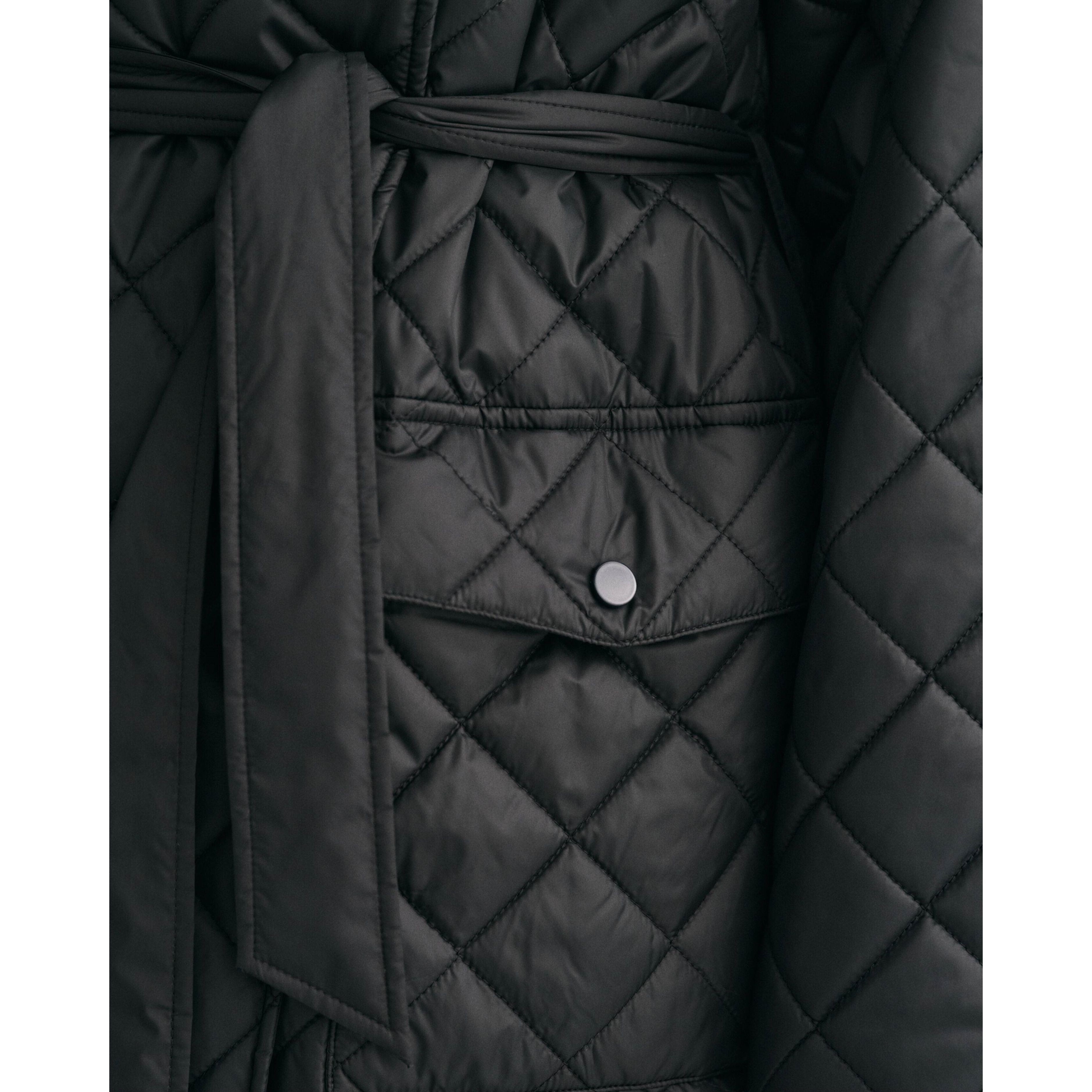 GANT Striukė moterims, Juoda, QUILTED COAT 4