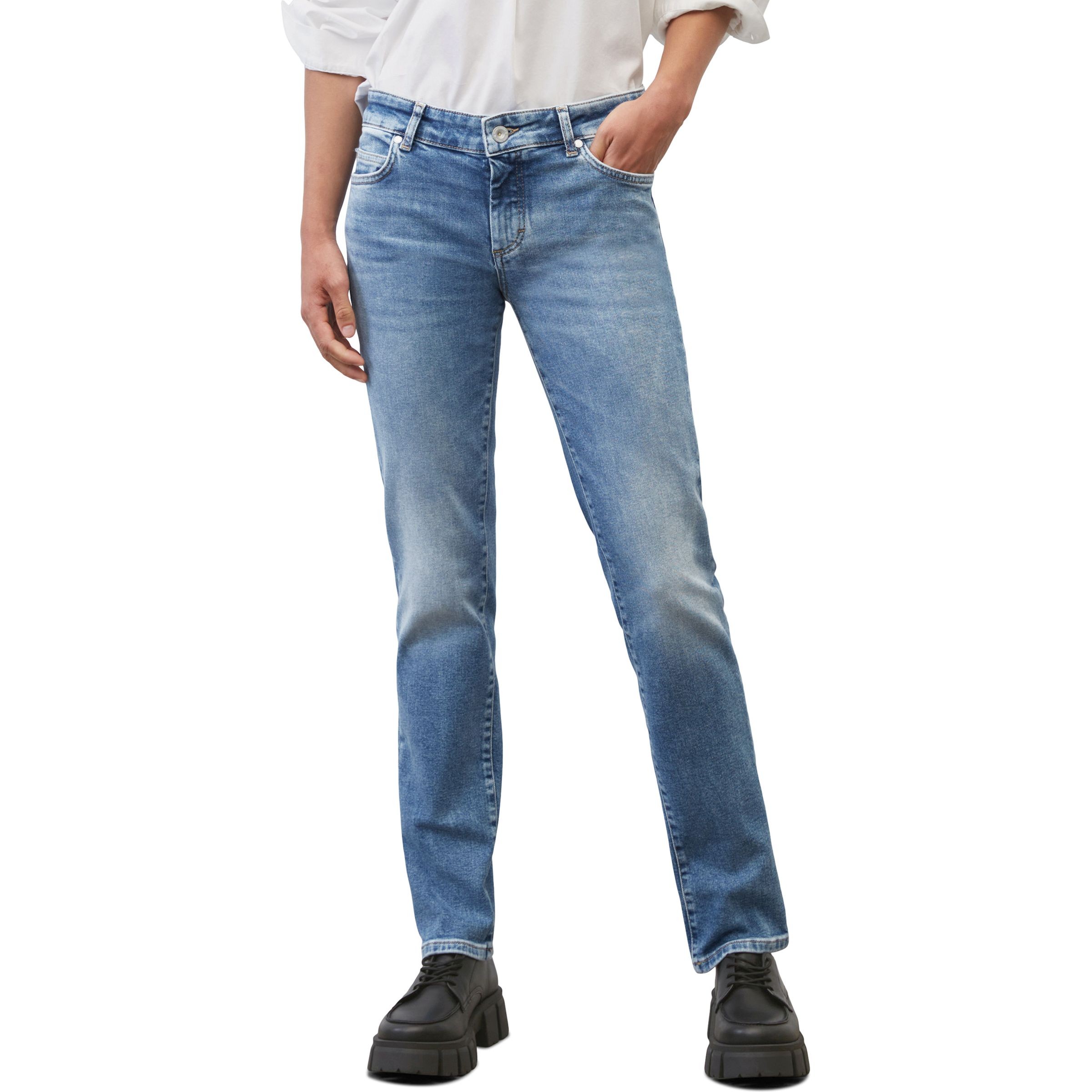 MARC O'POLO Tiesūs džinsai moterims, Mėlyna 2