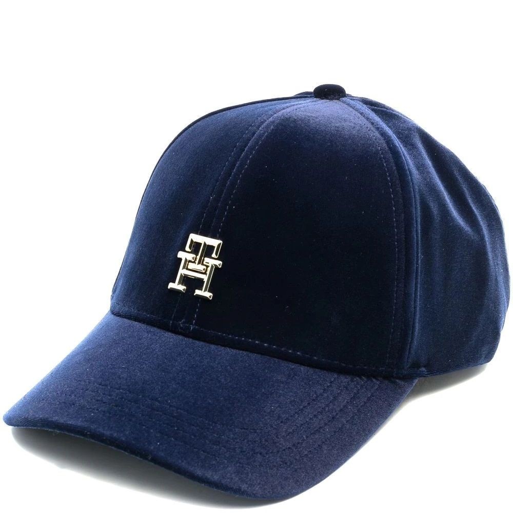 TOMMY HILFIGER Kepurė moterims, Mėlyna, EAST COAST PREP CAP VELVET 1