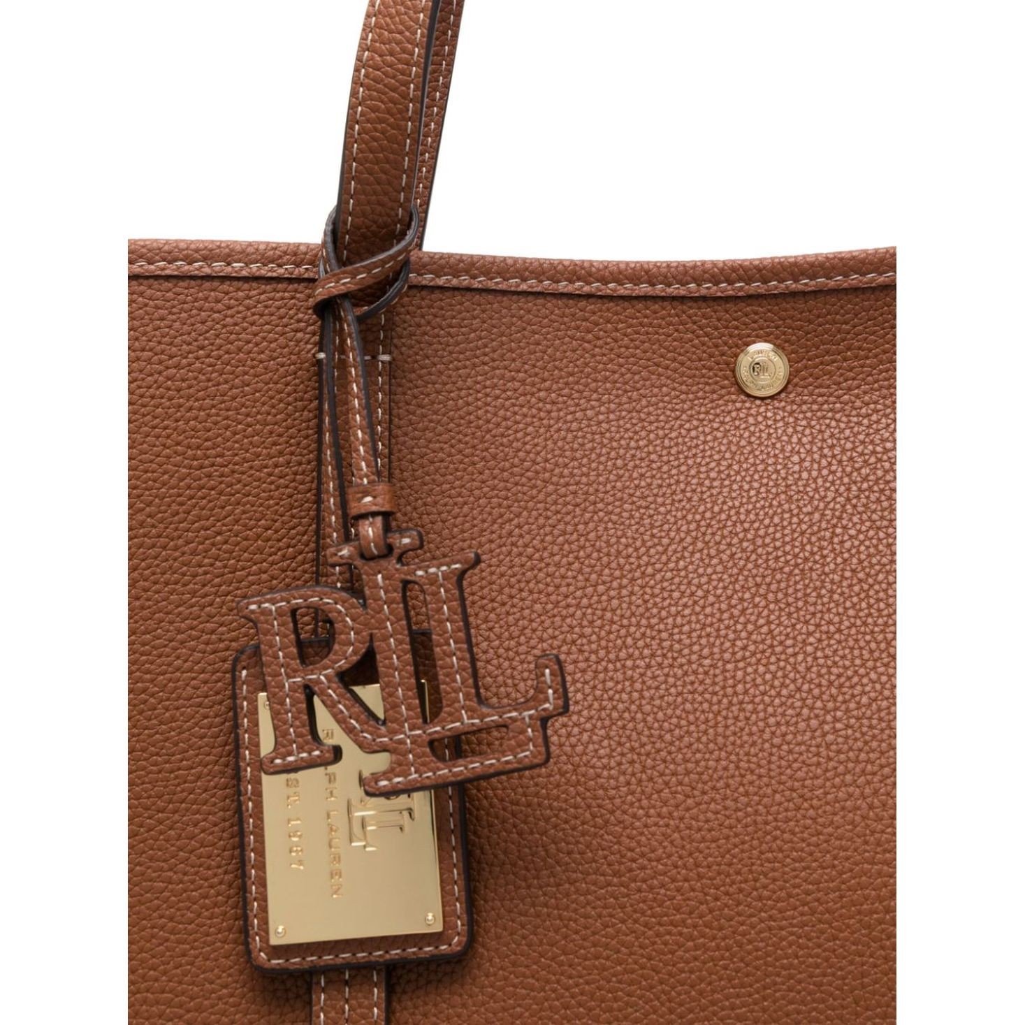 LAUREN RALPH LAUREN Pirkinių krepšys moterims, Ruda, Emerie tote bag 2