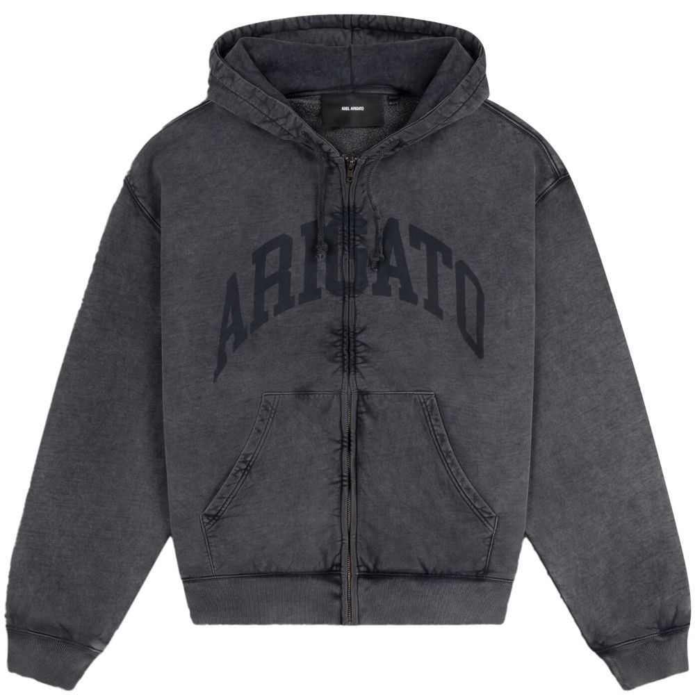 AXEL ARIGATO Džemperis vyrams, Juoda, Link zip-up hoodie