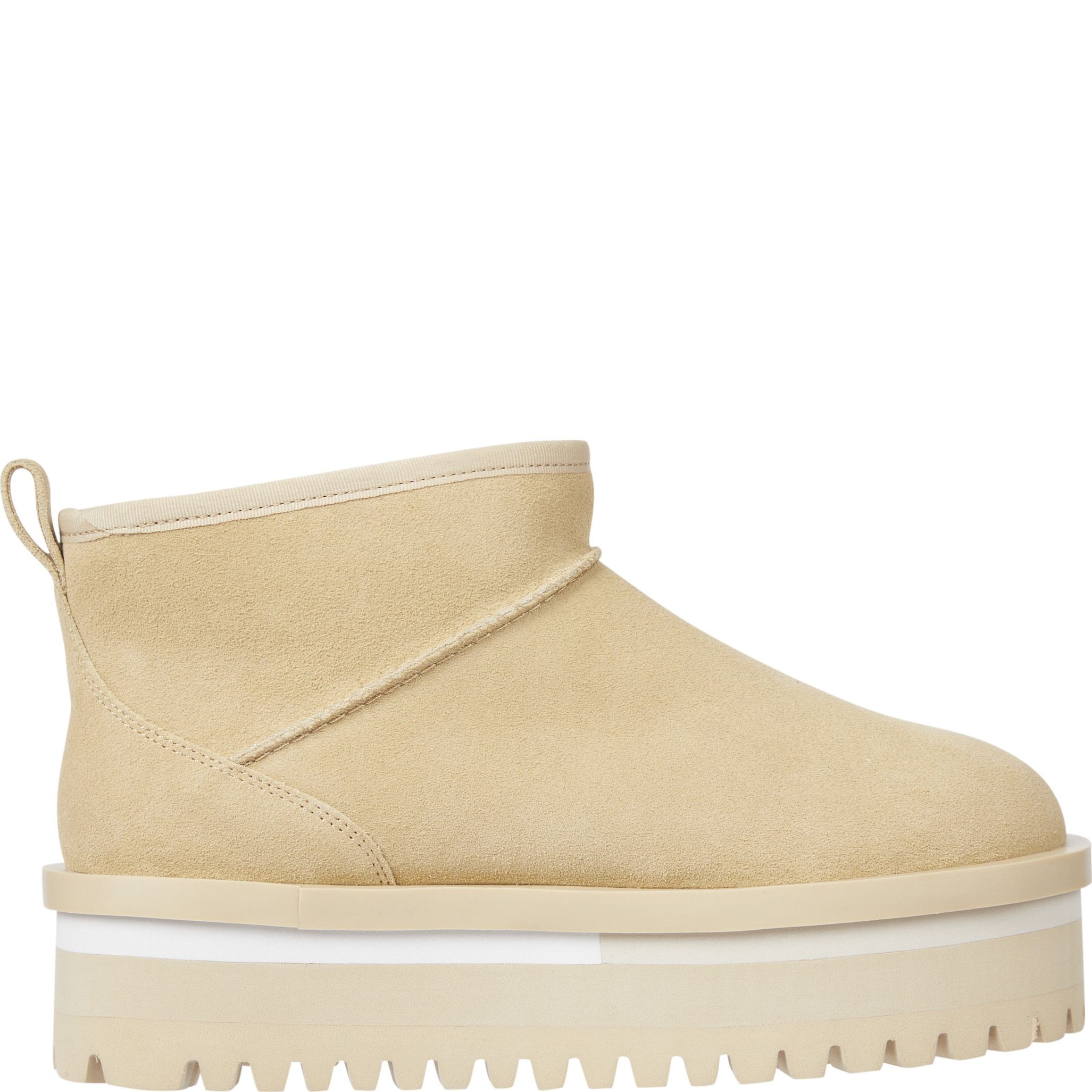 TOMMY JEANS Pašiltinti aulinukai moterims, Smėlio, Flatform boot 5