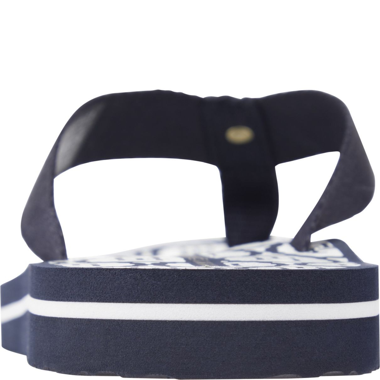 TOMMY HILFIGER Pliažo šlepetės per pirštą moterims, Mėlyna, Emblem beach sandal 4