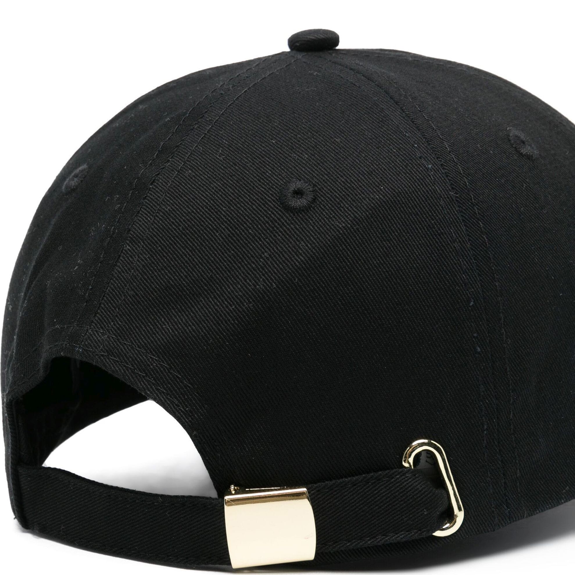 VERSACE JEANS CUTURE Kepurė moterims, Juoda, Logo-rubberised cotton cap 2