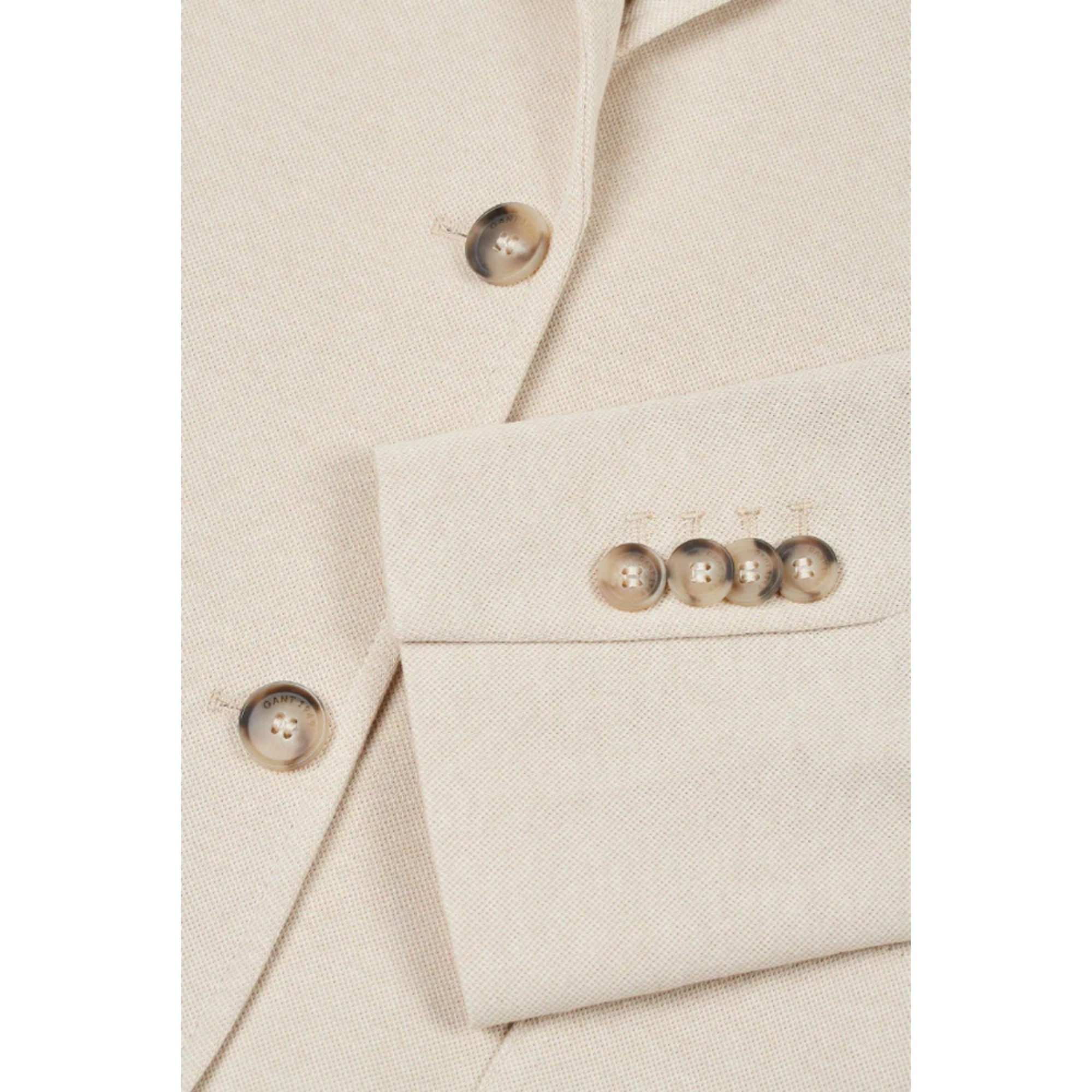 GANT Švarkas moterims, Ruda, Slim pique blazer 3