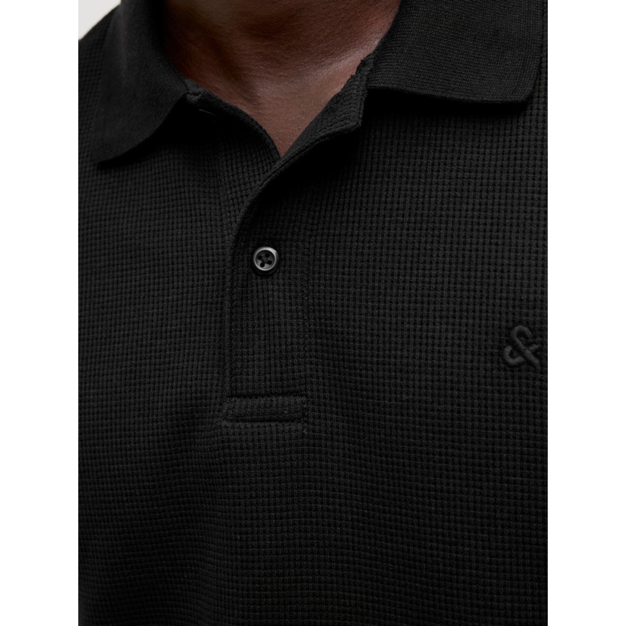 JACK & JONES Polo marškiniai trumpos rank. vyrams, Juoda, Austin 3