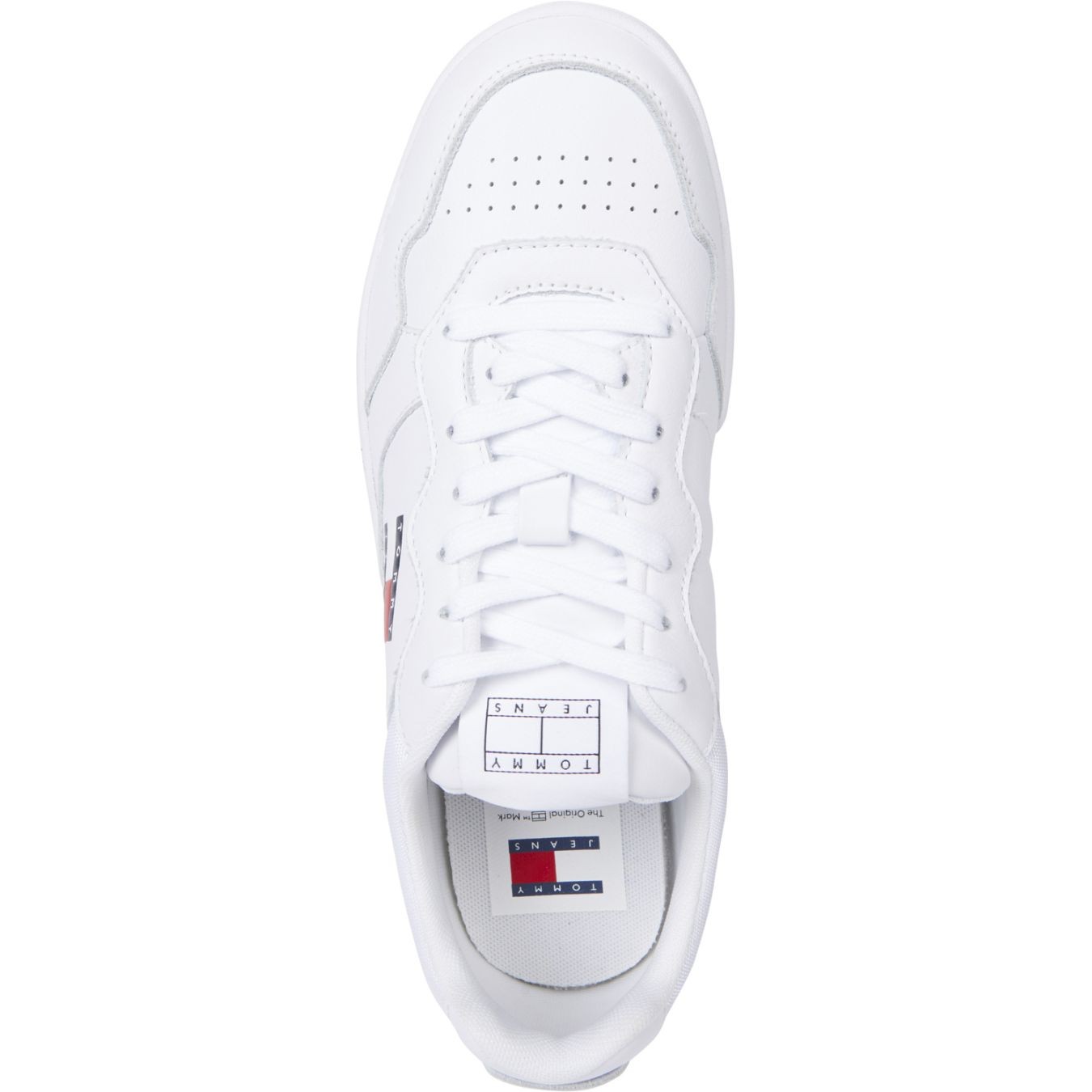 TOMMY JEANS Laisvalaikio bateliai vyrams, Balta, Cupsole sneaker 8