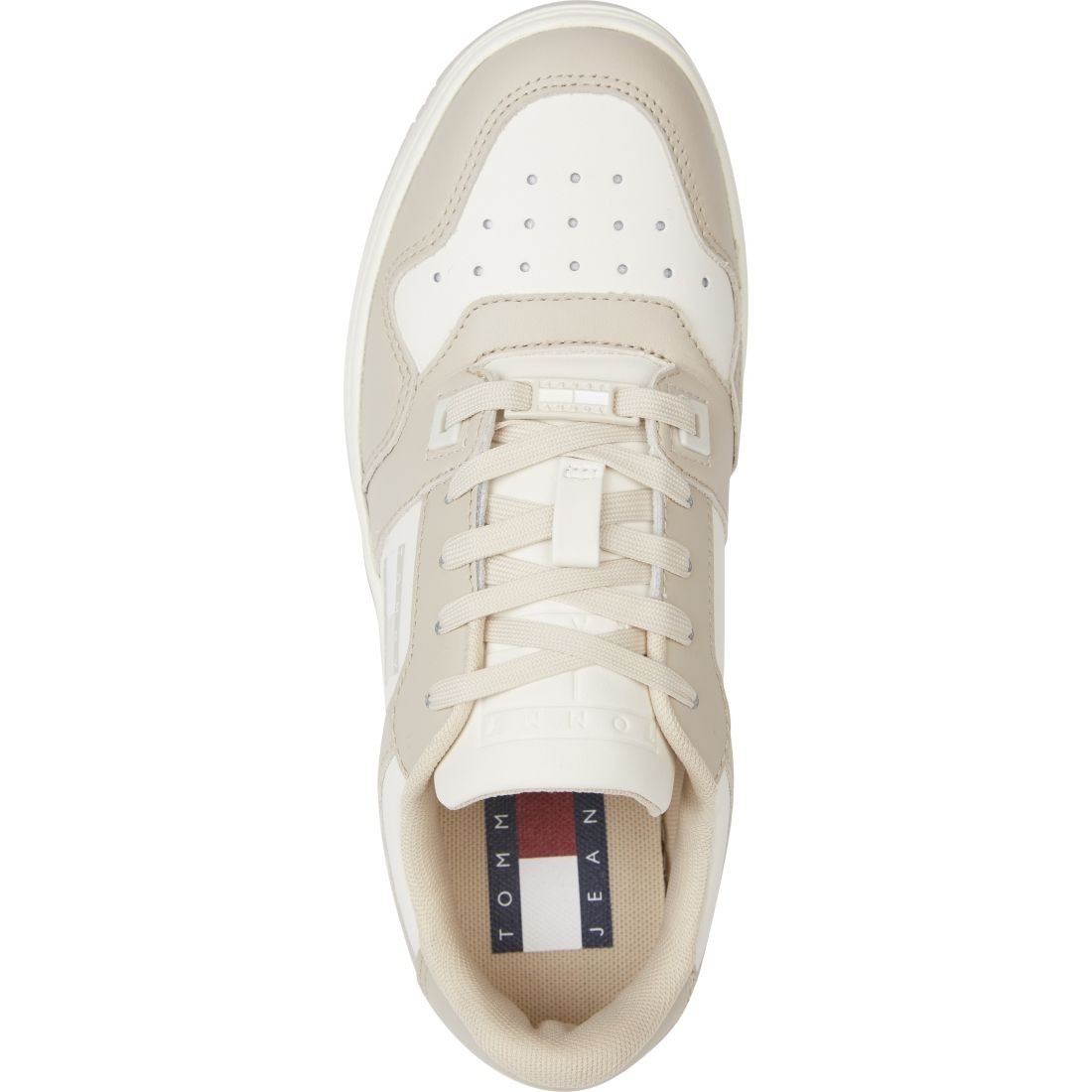 TOMMY JEANS Sportiniai bateliai moterims, Smėlio, Retro low fancy sport shoe 5