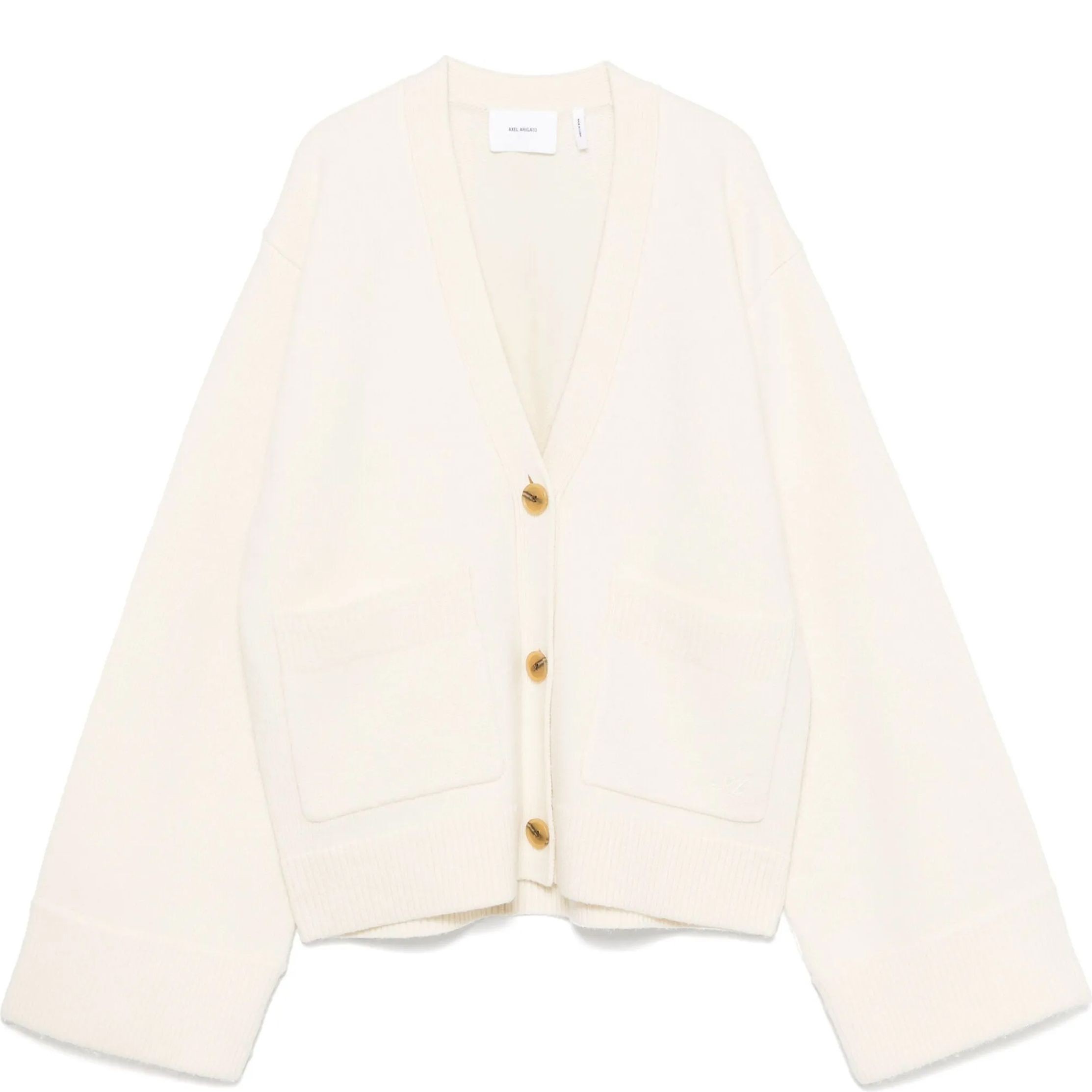 AXEL ARIGATO Kardiganas moterims, Balta, Memory relaxed cardigan