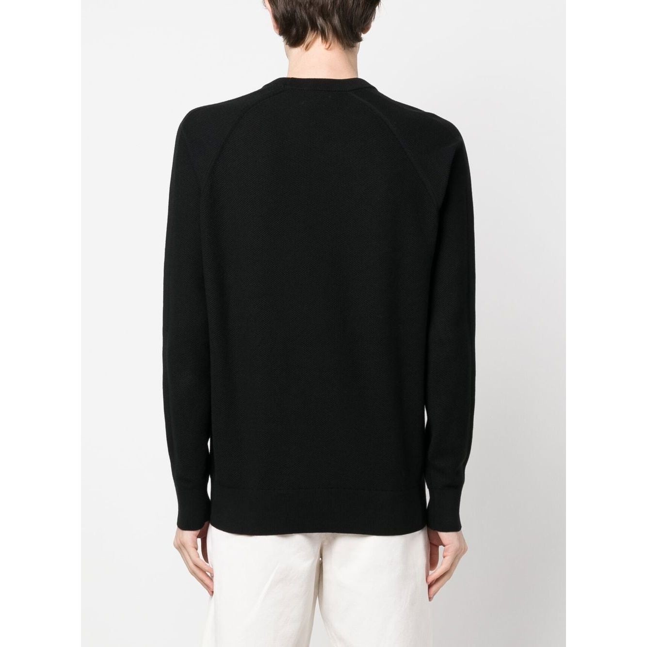 MICHAEL KORS Megztinis vyrams, Juoda, Mix stitch cotton crew sweater 3