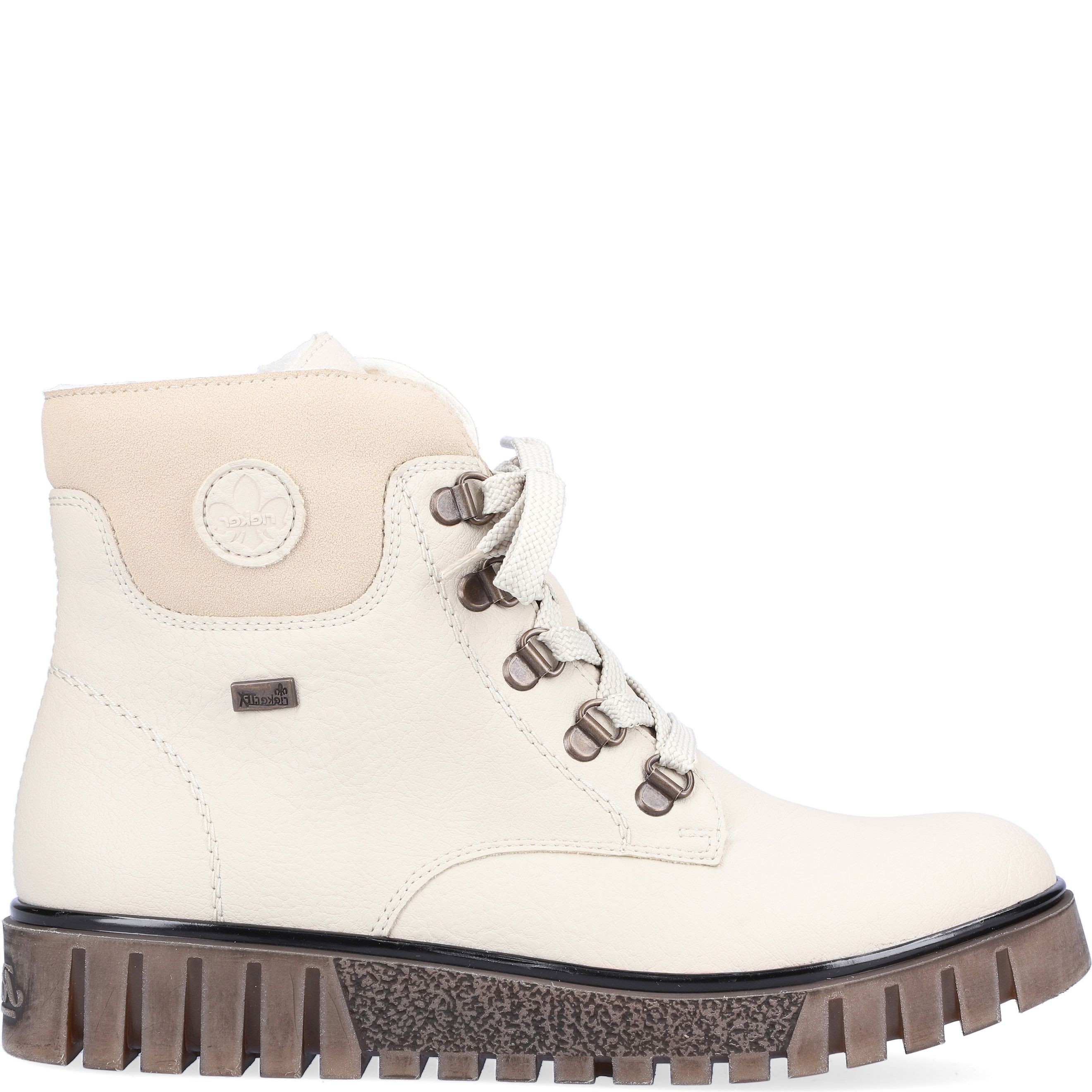 RIEKER Aulinukai moterims, Smėlio, BOOTIES 2