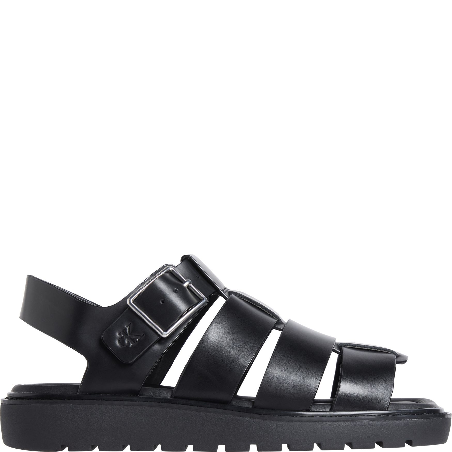CALVIN KLEIN JEANS Basutės moterims, Juoda, Molded fisher sandals 2