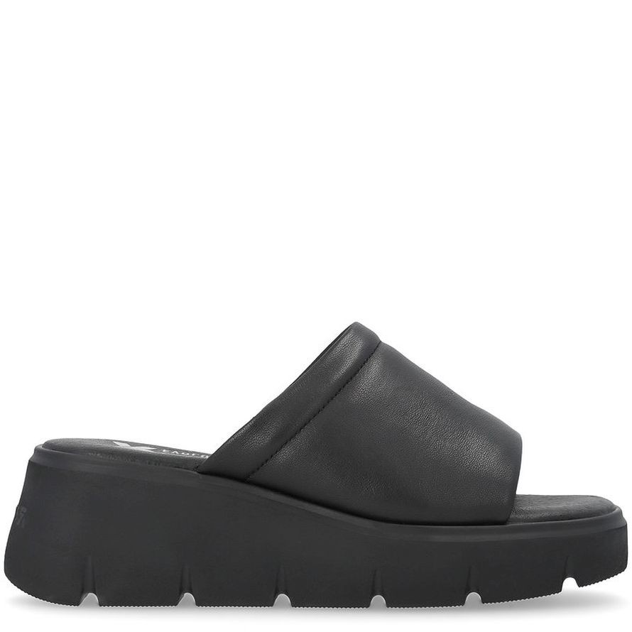 RIEKER Klumpės moterims, Juoda, MULES 4