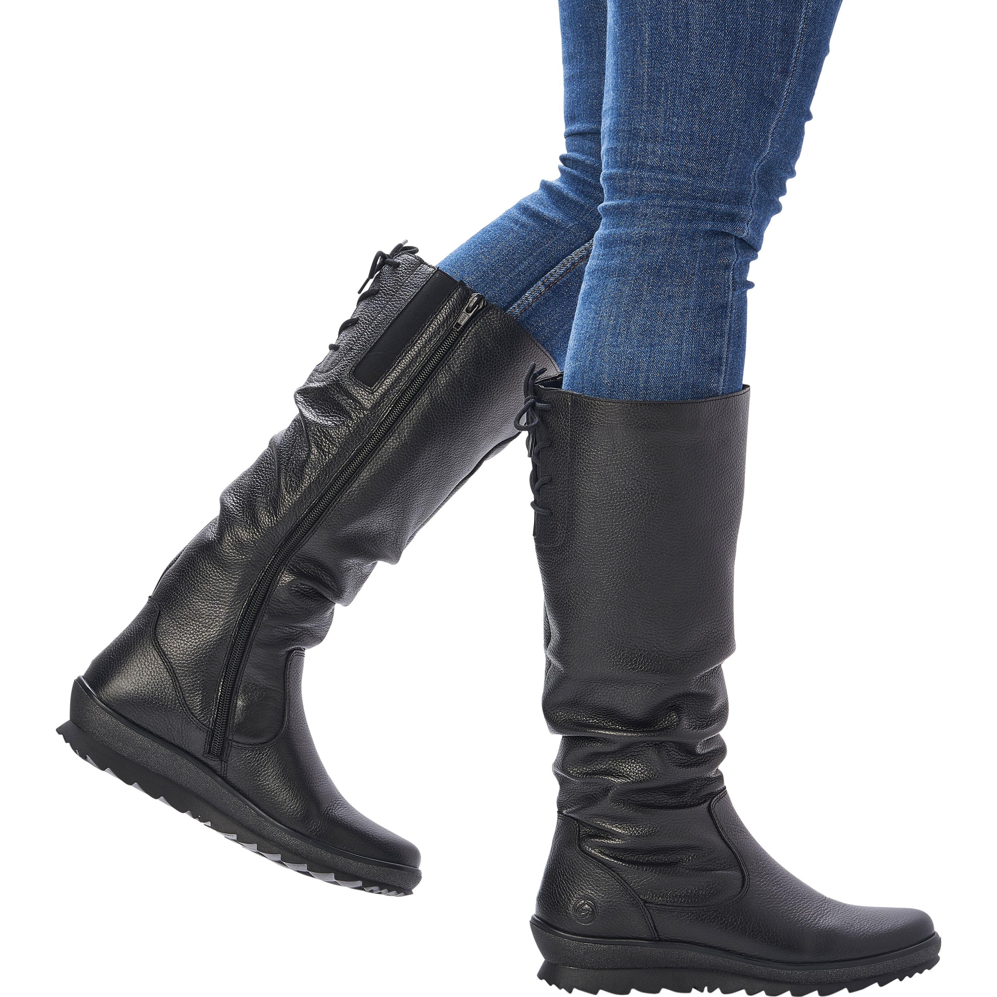 REMONTE Auliniai moterims, Juoda, BOOTS 2