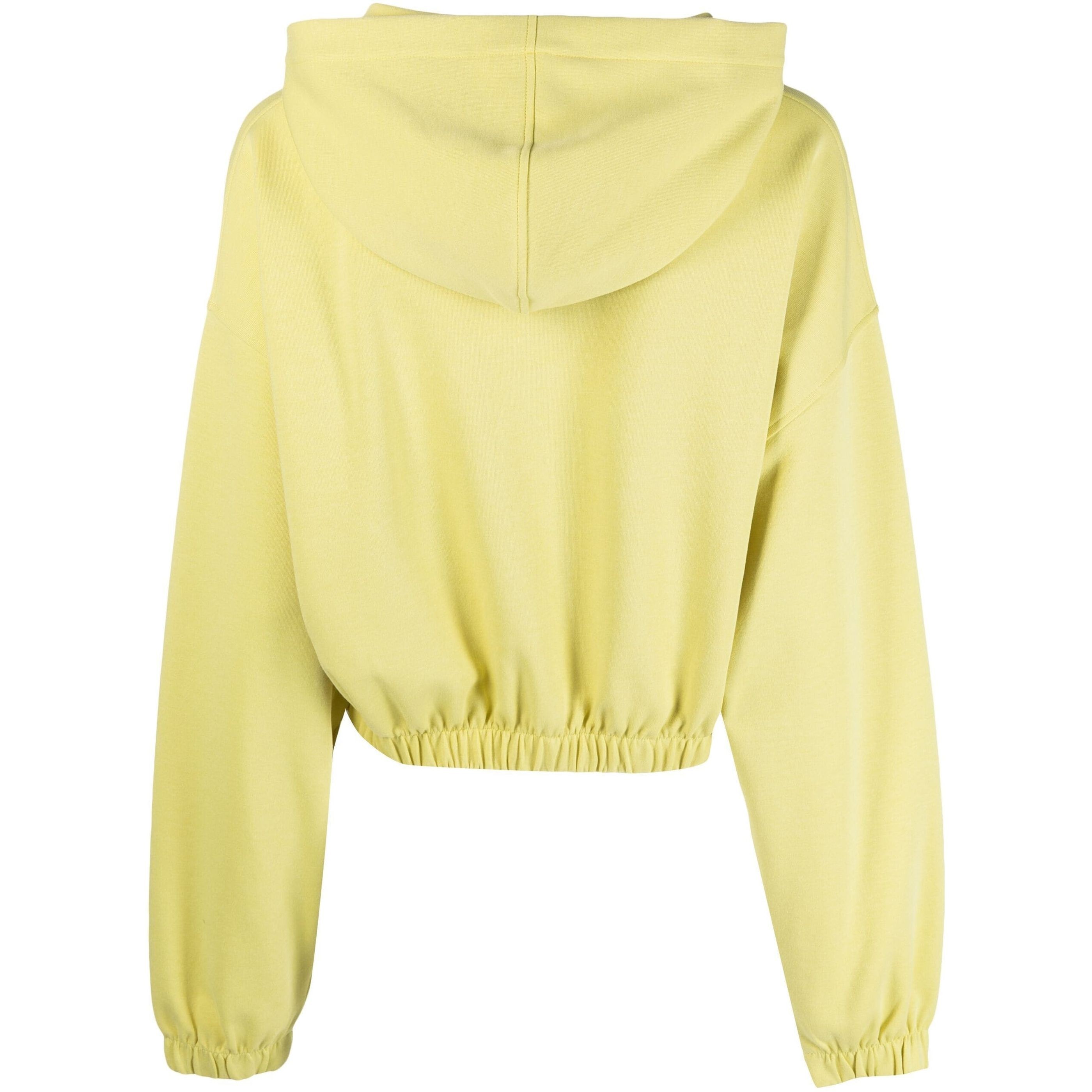 CALVIN KLEIN JEANS Džemperis moterims, Auksinė, Gathered hem cropped hoodie 2