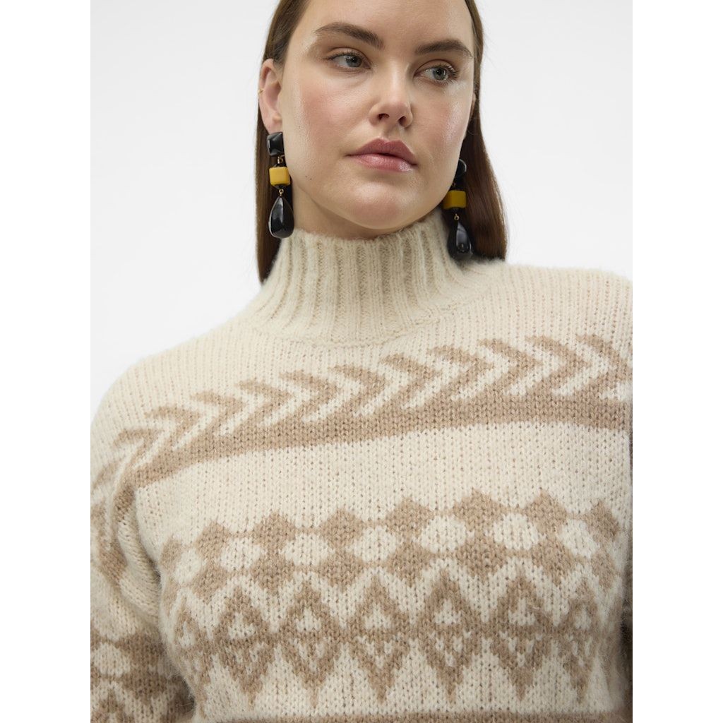 VERO MODA Megztinis su kaklu moterims, Marga, Ample highneck pullover boo 6